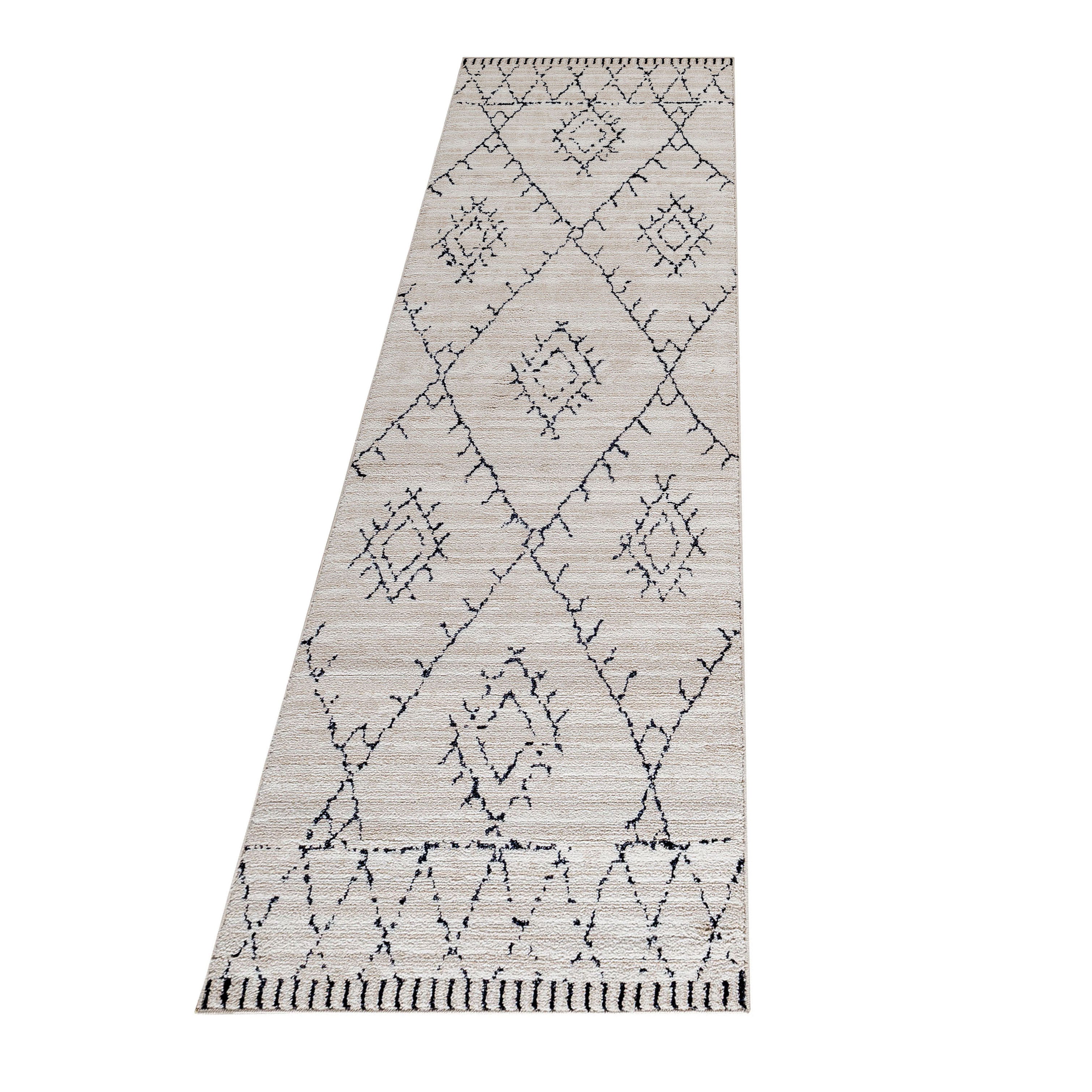 Kurzflor-Teppich im Berber-Design fürs Wohnzimmer