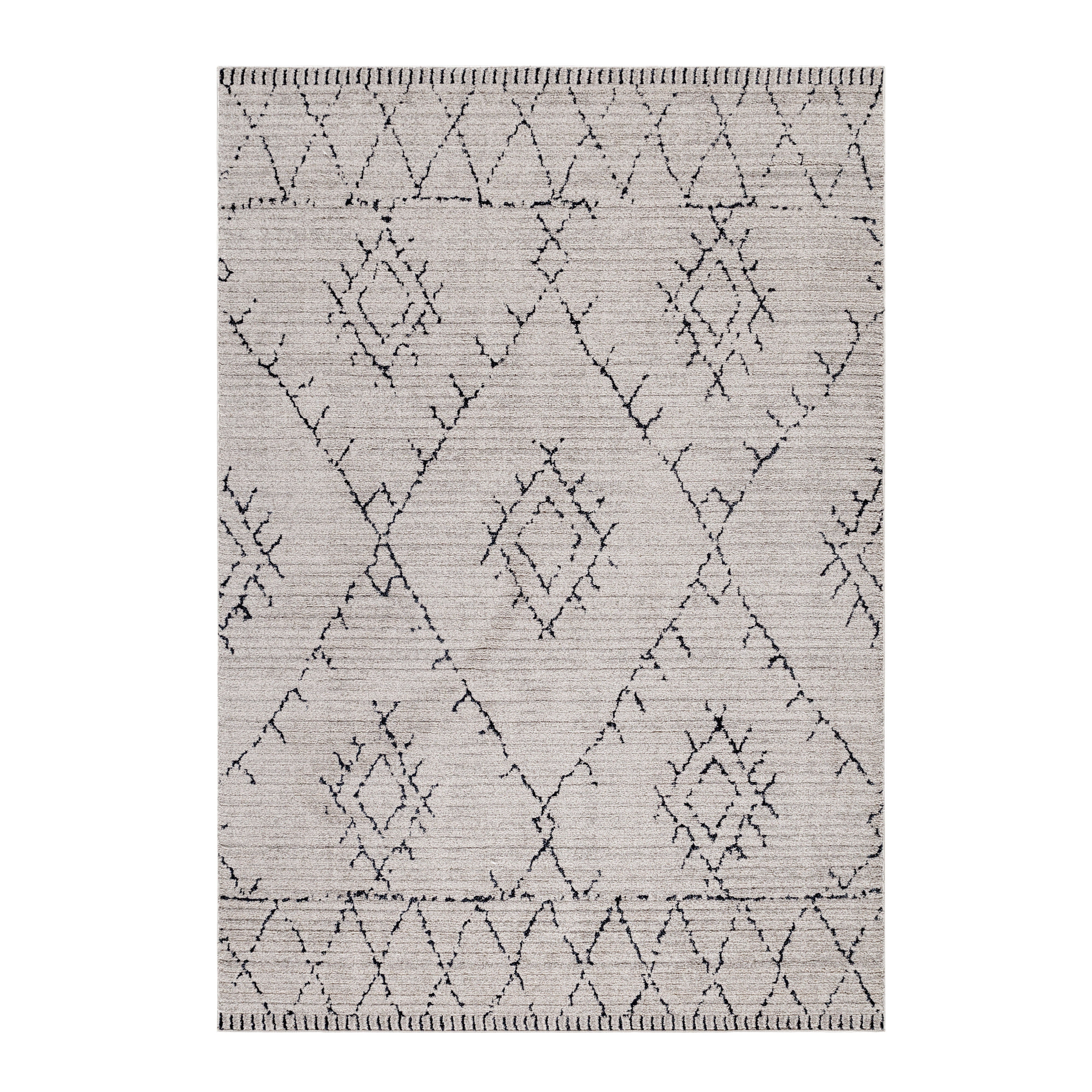 Kurzflor-Teppich im Berber-Design fürs Wohnzimmer