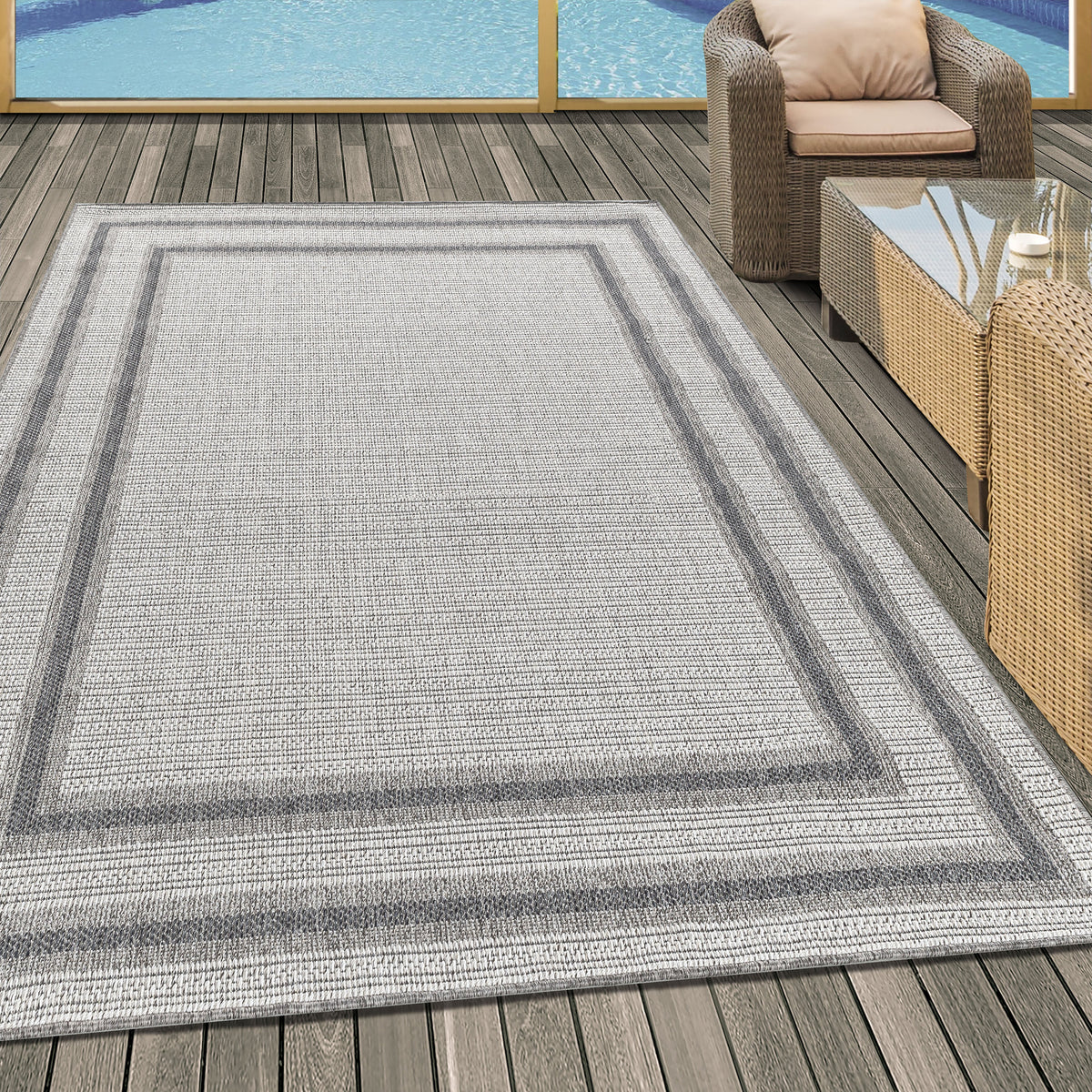 Outdoor-Teppich ARUBA – modern für Balkon & Terrasse