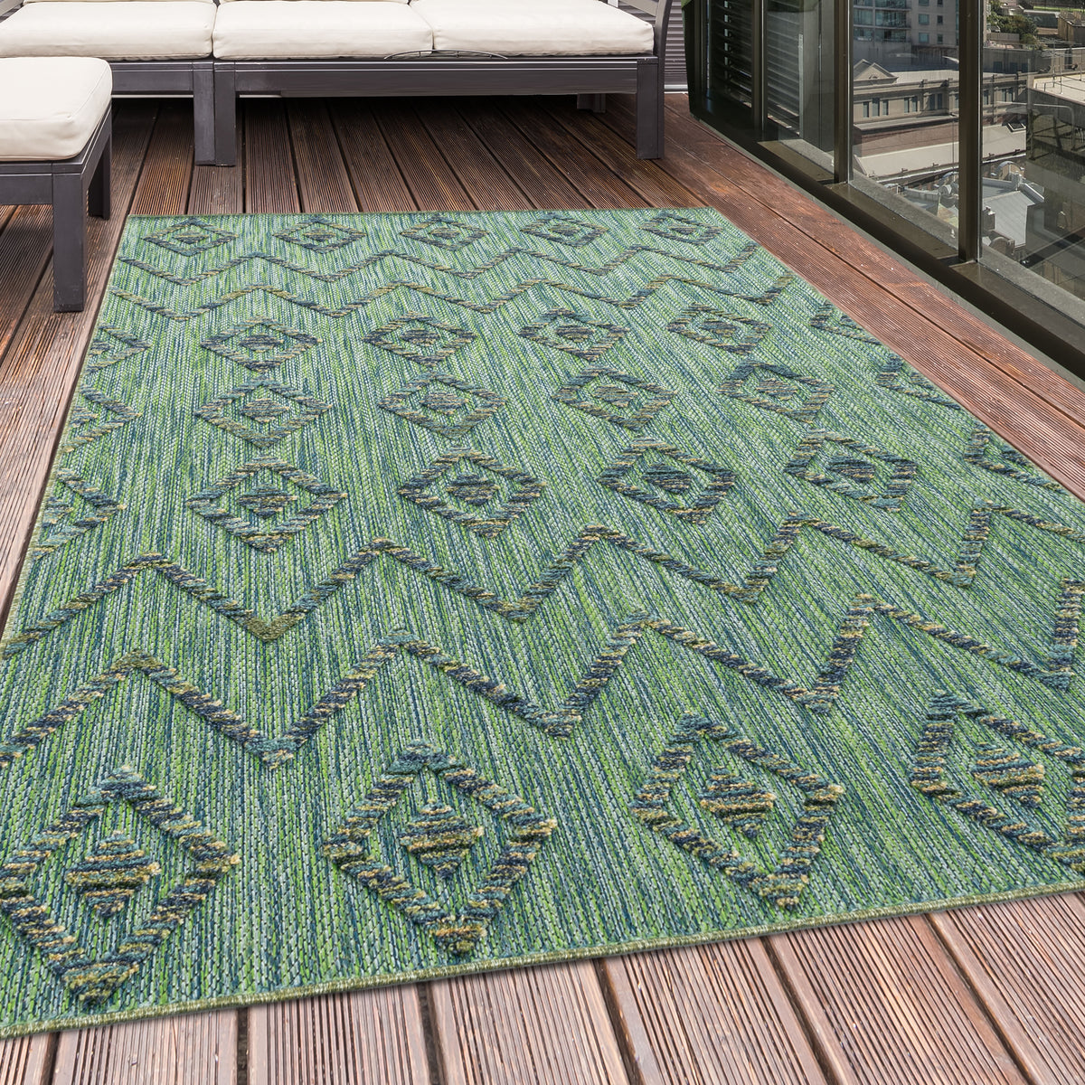 Design 5152 Grün Rechteckig