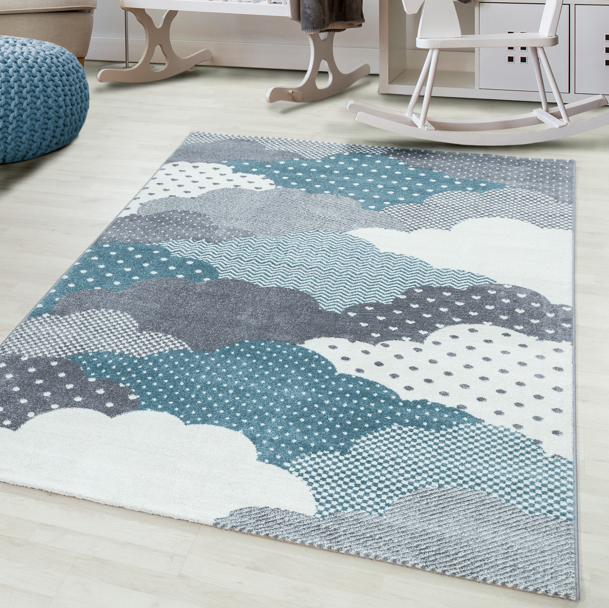 Design 0820 Blau Rechteckig