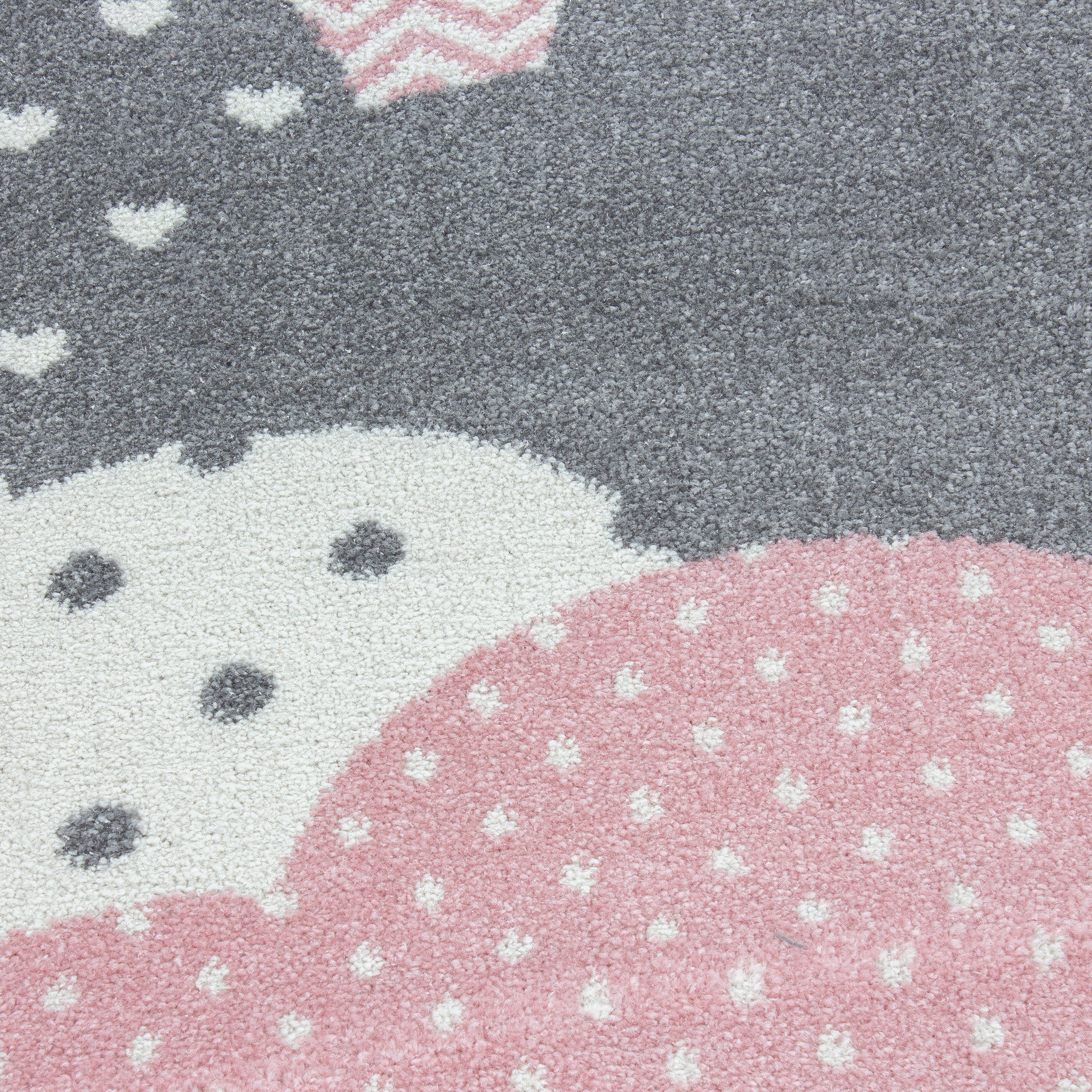 Kinder-Teppich Wolken Design in blau und rosa