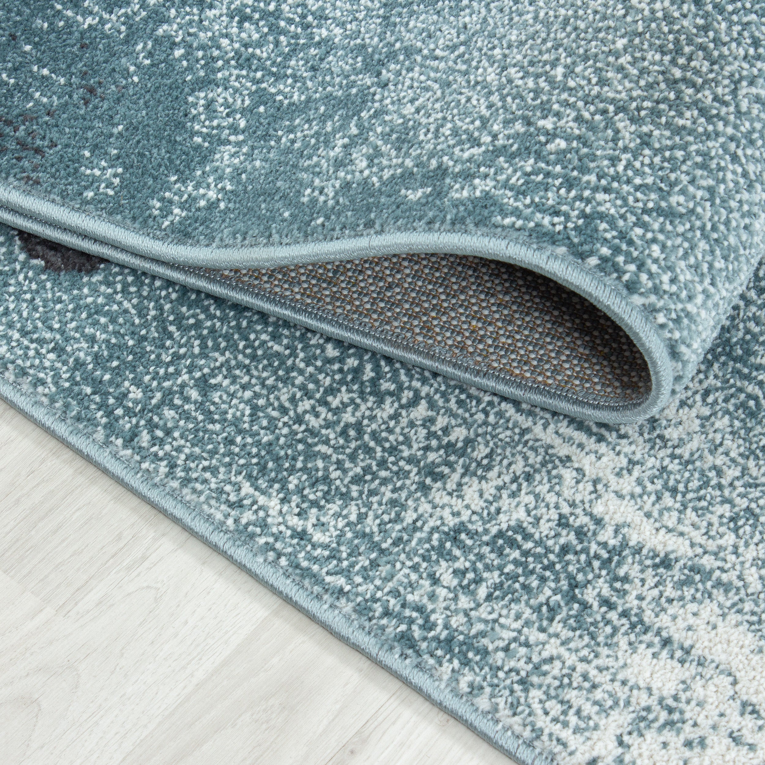 Kinder-Teppich Schildkröten Design blau
