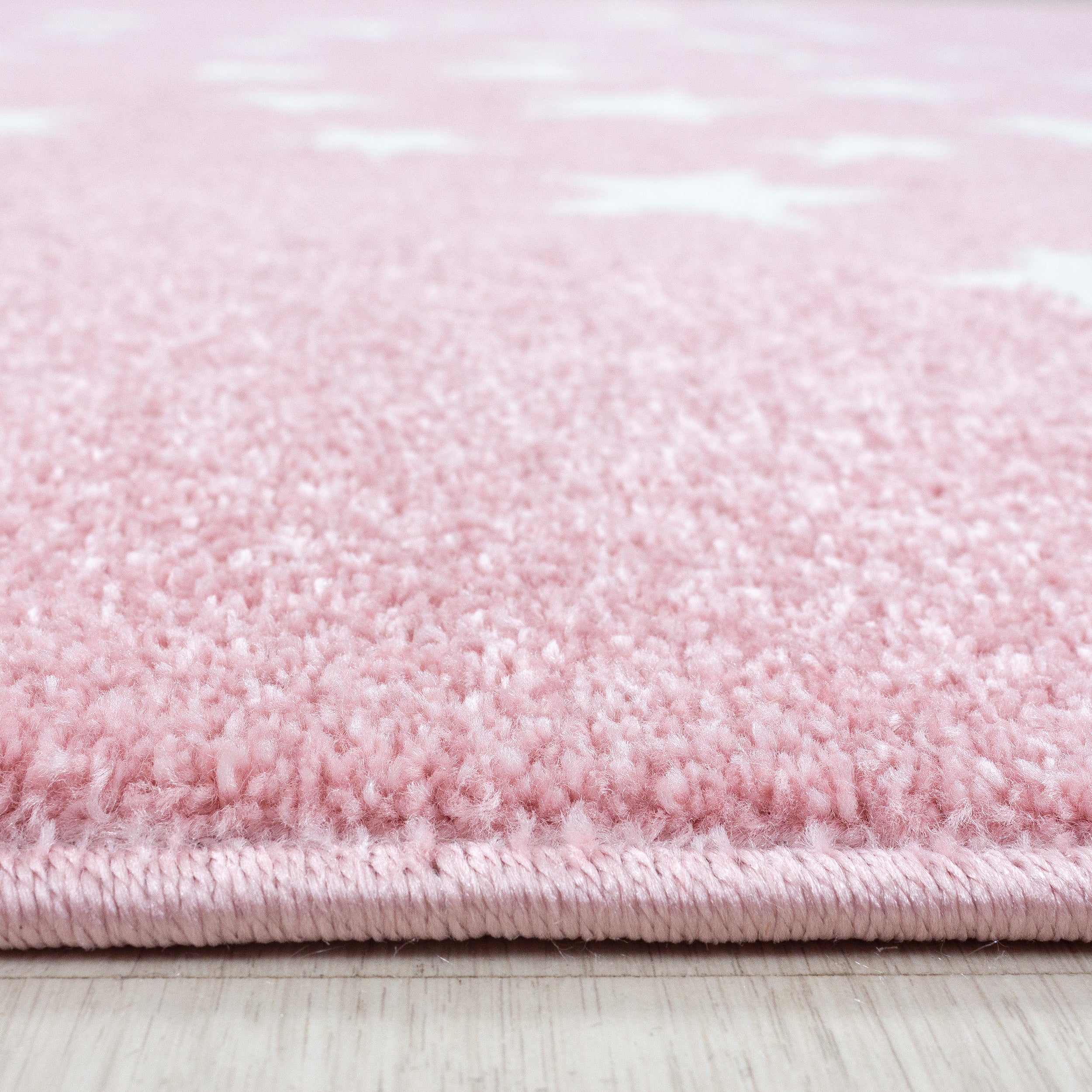 Kinder-Teppich Sternen Muster in rosa