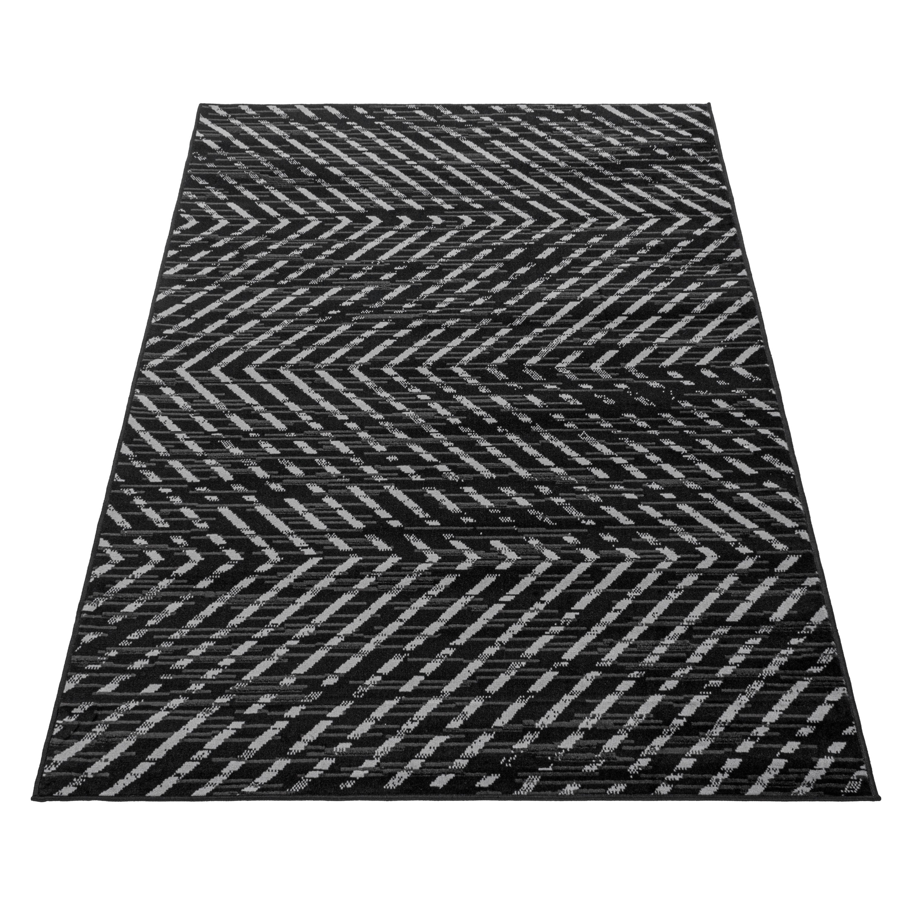 Kurzflor-Teppich Geometrisches-Design in angenehmen Farben