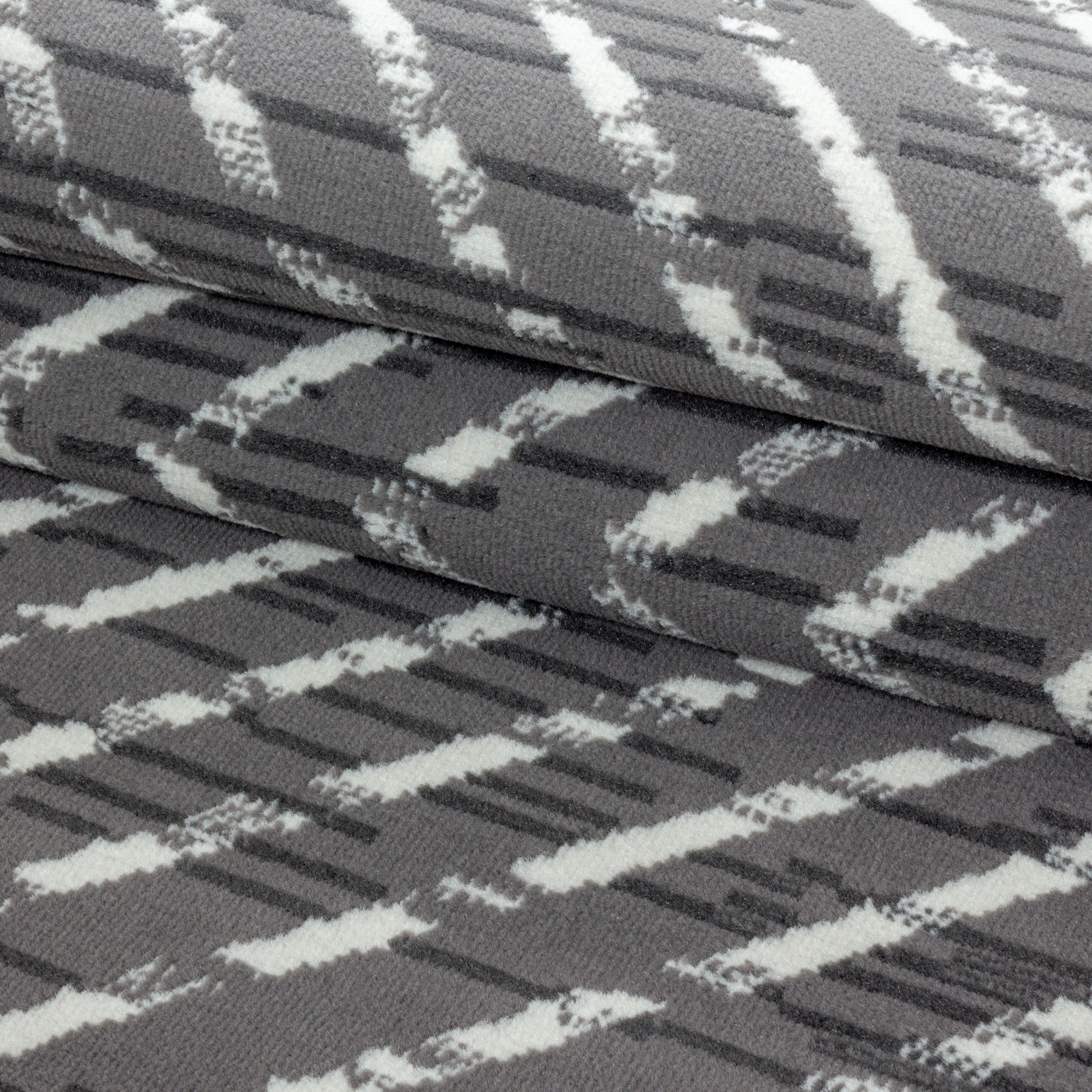 Kurzflor-Teppich Geometrisches-Design in angenehmen Farben
