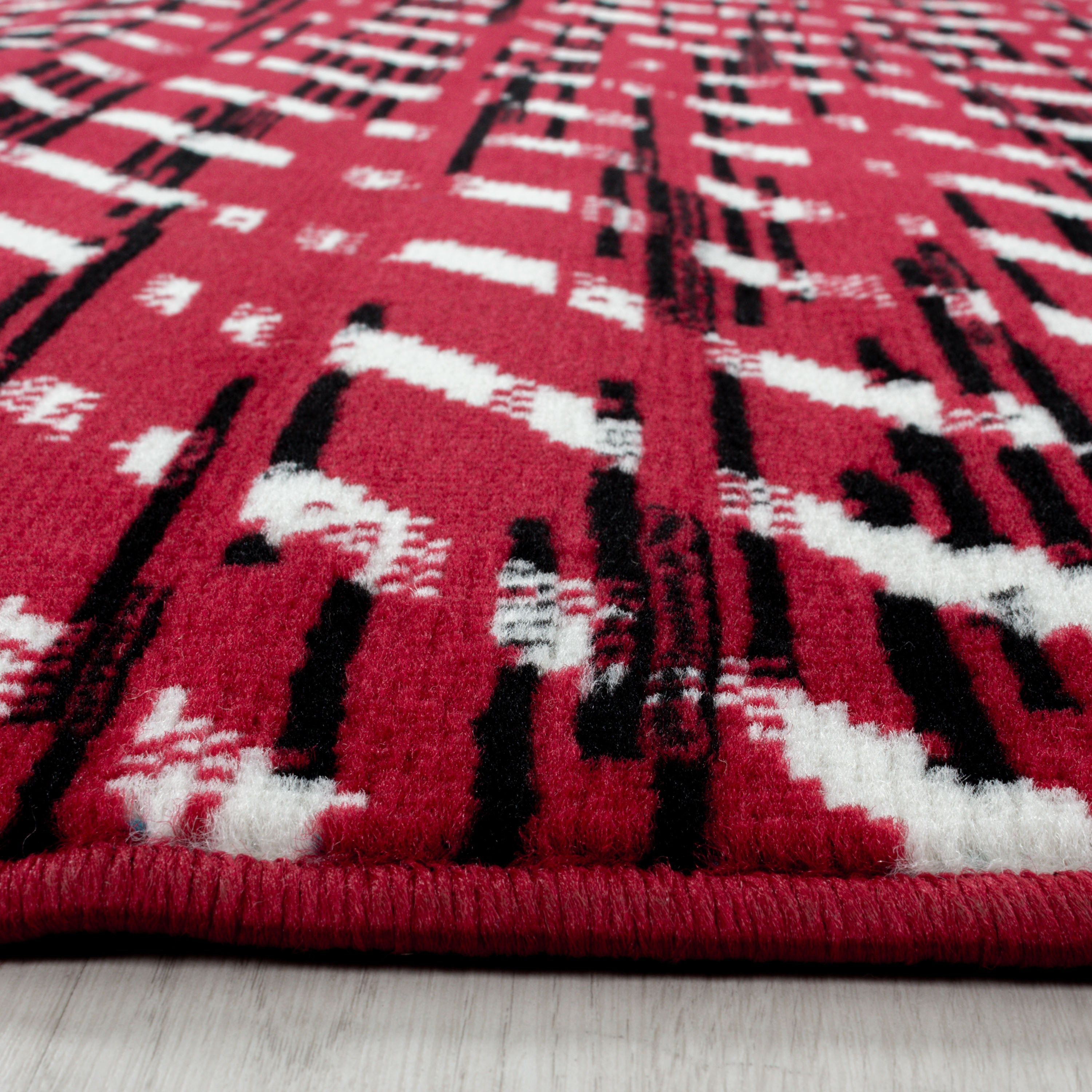 Kurzflor-Teppich Geometrisches-Design in angenehmen Farben