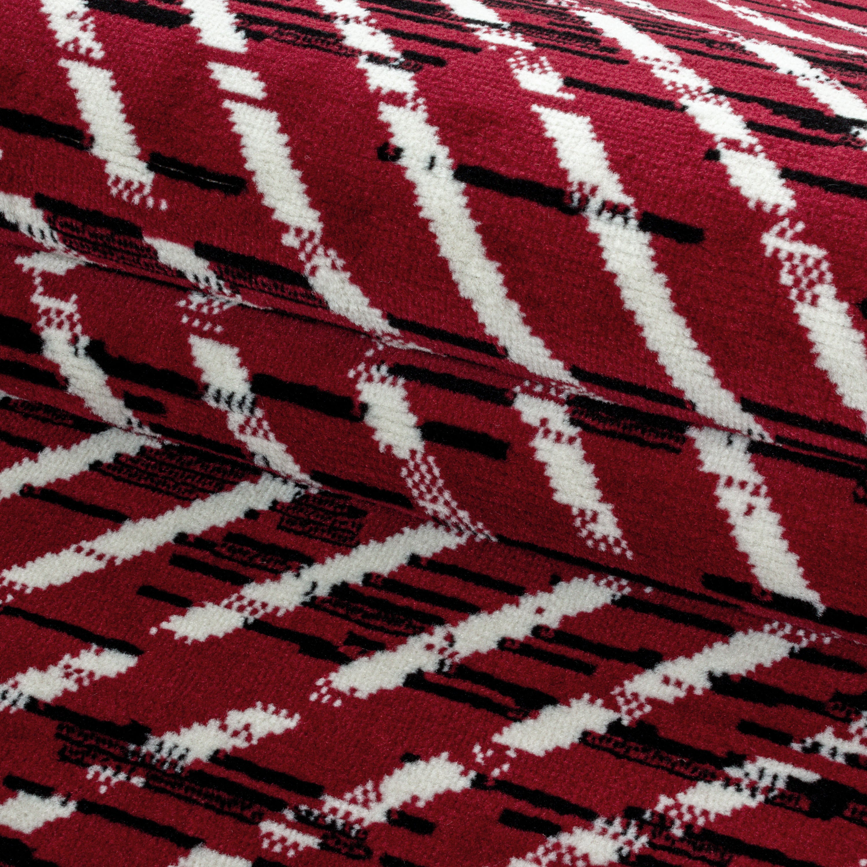 Kurzflor-Teppich Geometrisches-Design in angenehmen Farben