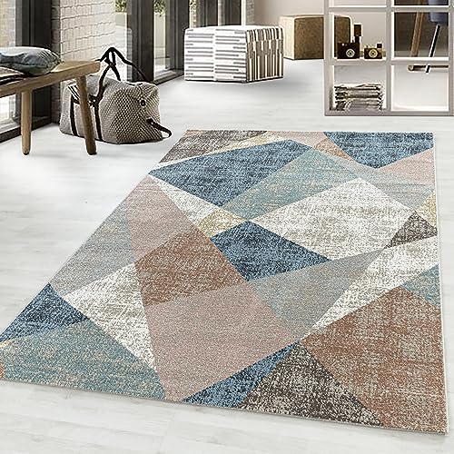 Kurzflor-Teppich Modernes Teppichmuster bunt