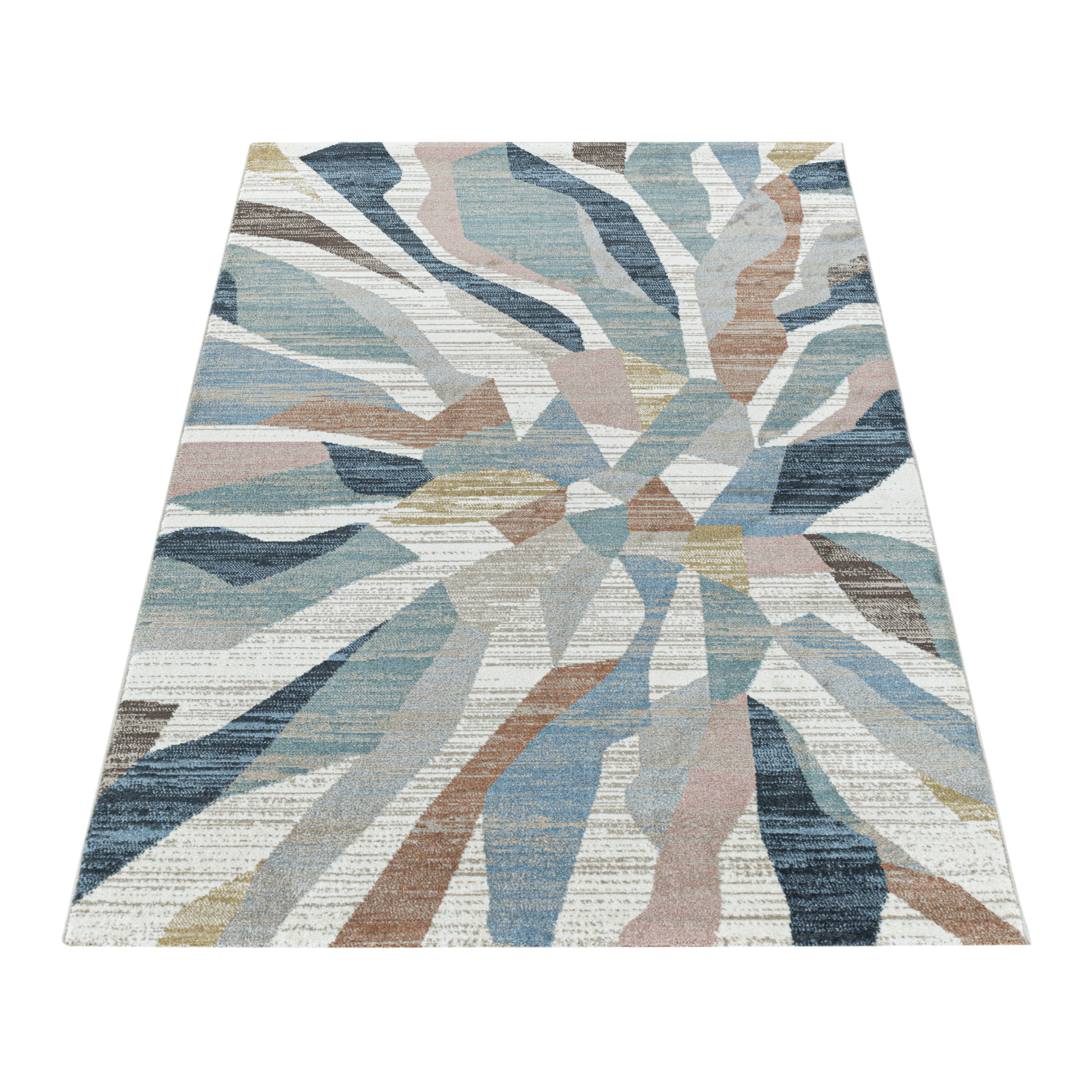 Kurzflor-Teppich Künstlerisches Design bunt