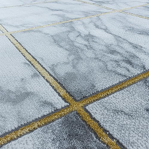 Kurzflor-Teppich Stilvolle Teppiche Marmor Optik