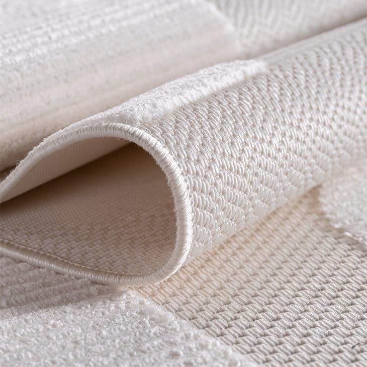 Stilvoll Günstig by ELMM Terasse-Balkon-küche Teppich 80 x 150 cm Creme – modernes Design