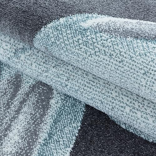 Kinder-Teppich rosa und blau Drachen Design niedlich