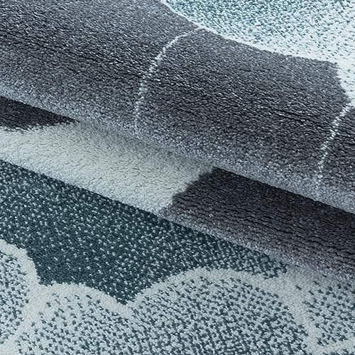 Kinder-Teppich Mond und Sterne Design in verschiedenen Farben
