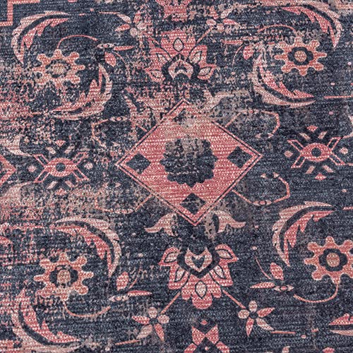 Stilvoll Günstig by ELMM Waschbarer Teppich Wohnzimmer Flur Küche Orientalisches Design aus Polyester
