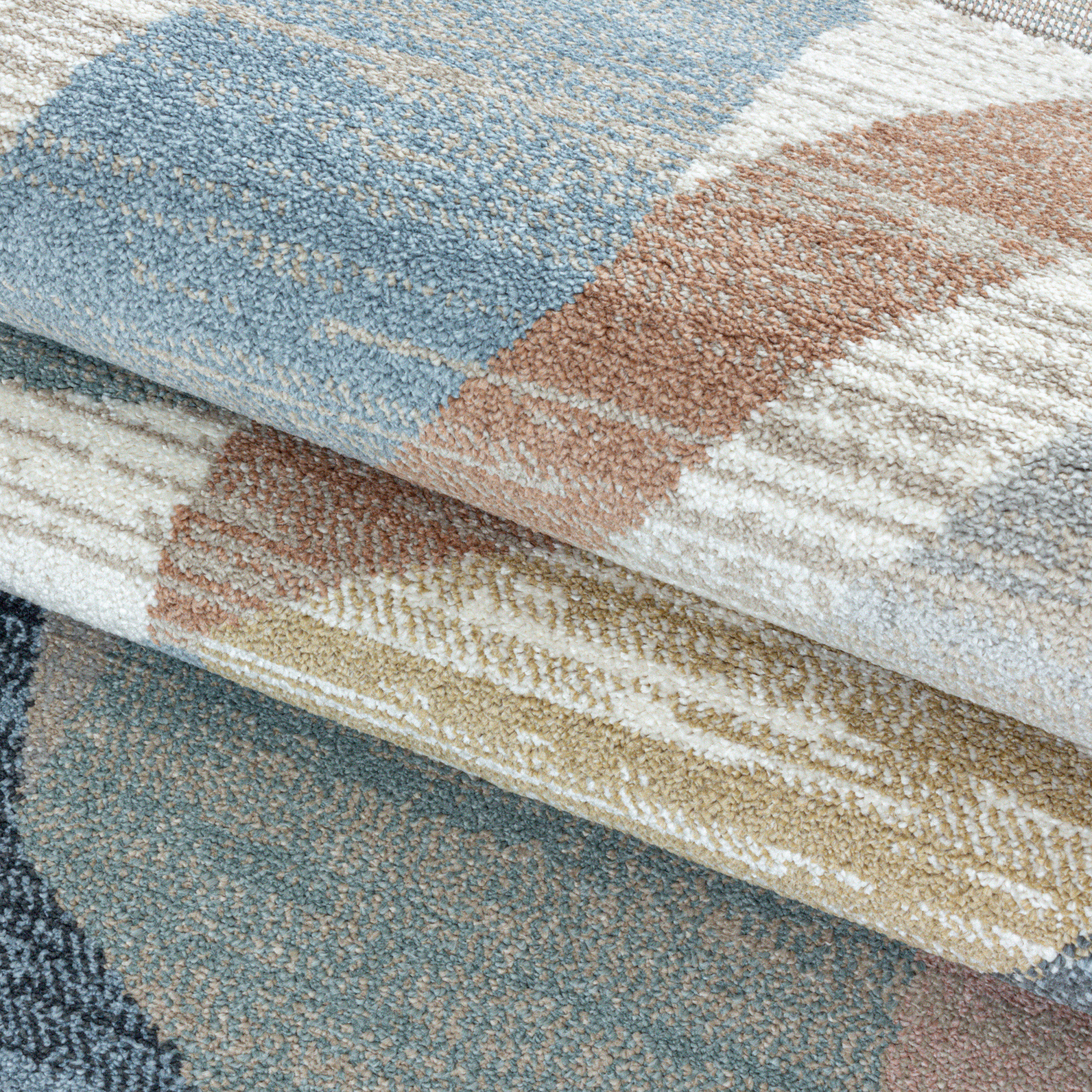 Kurzflor-Teppich Künstlerisches Design bunt