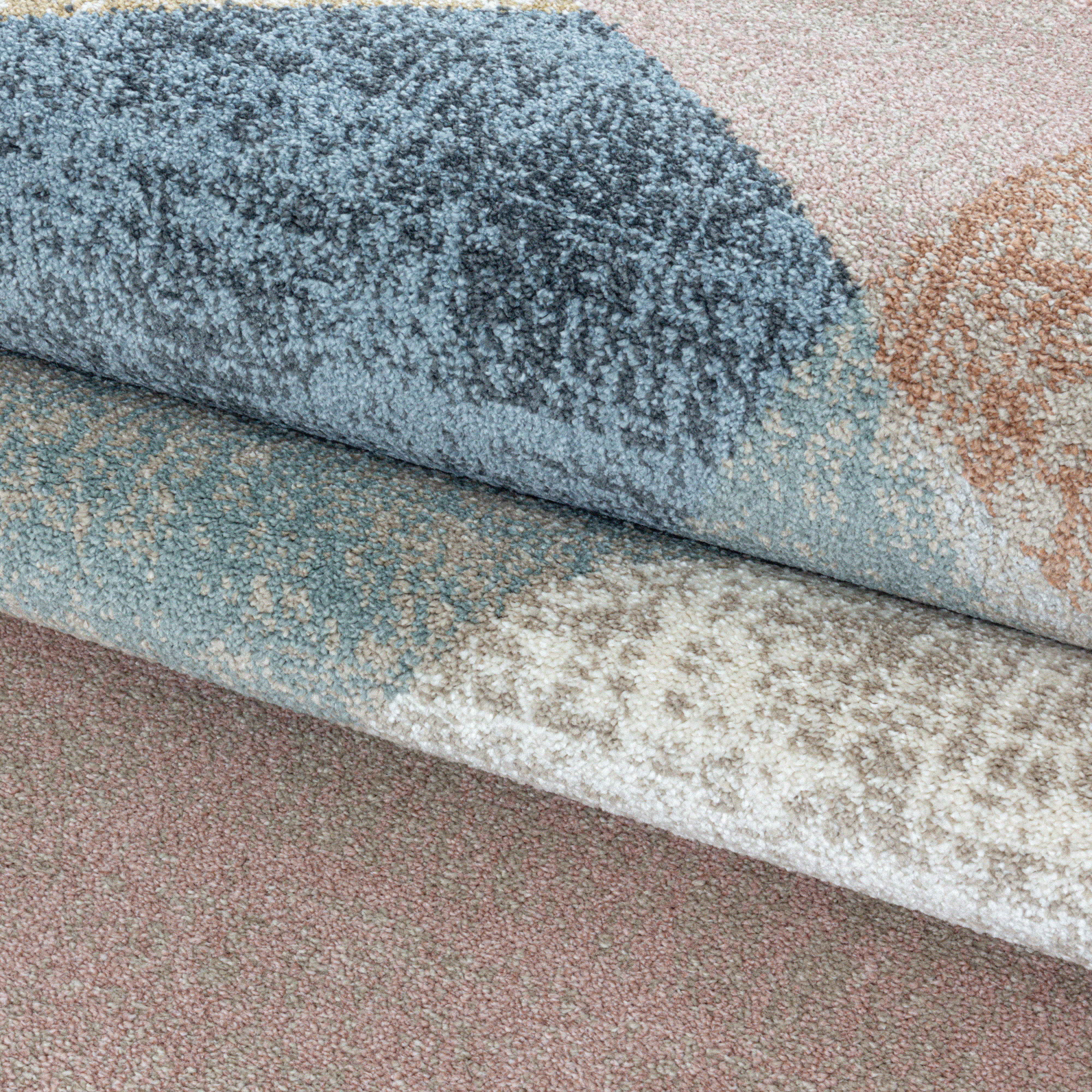 Kurzflor-Teppich Modernes Teppichmuster bunt
