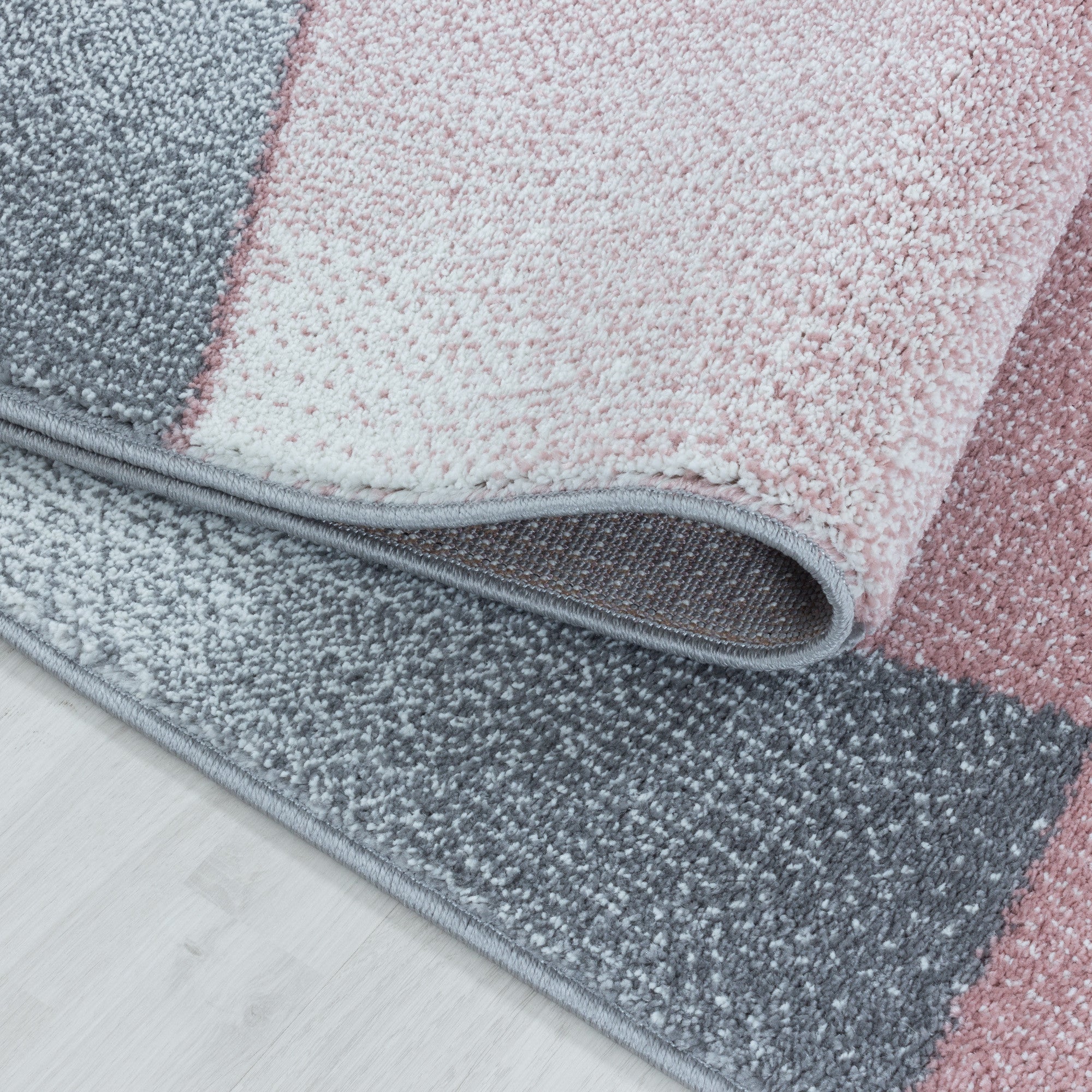 Kurzflor-Teppich für Wohnzimmer abstrakt mehrere Farben