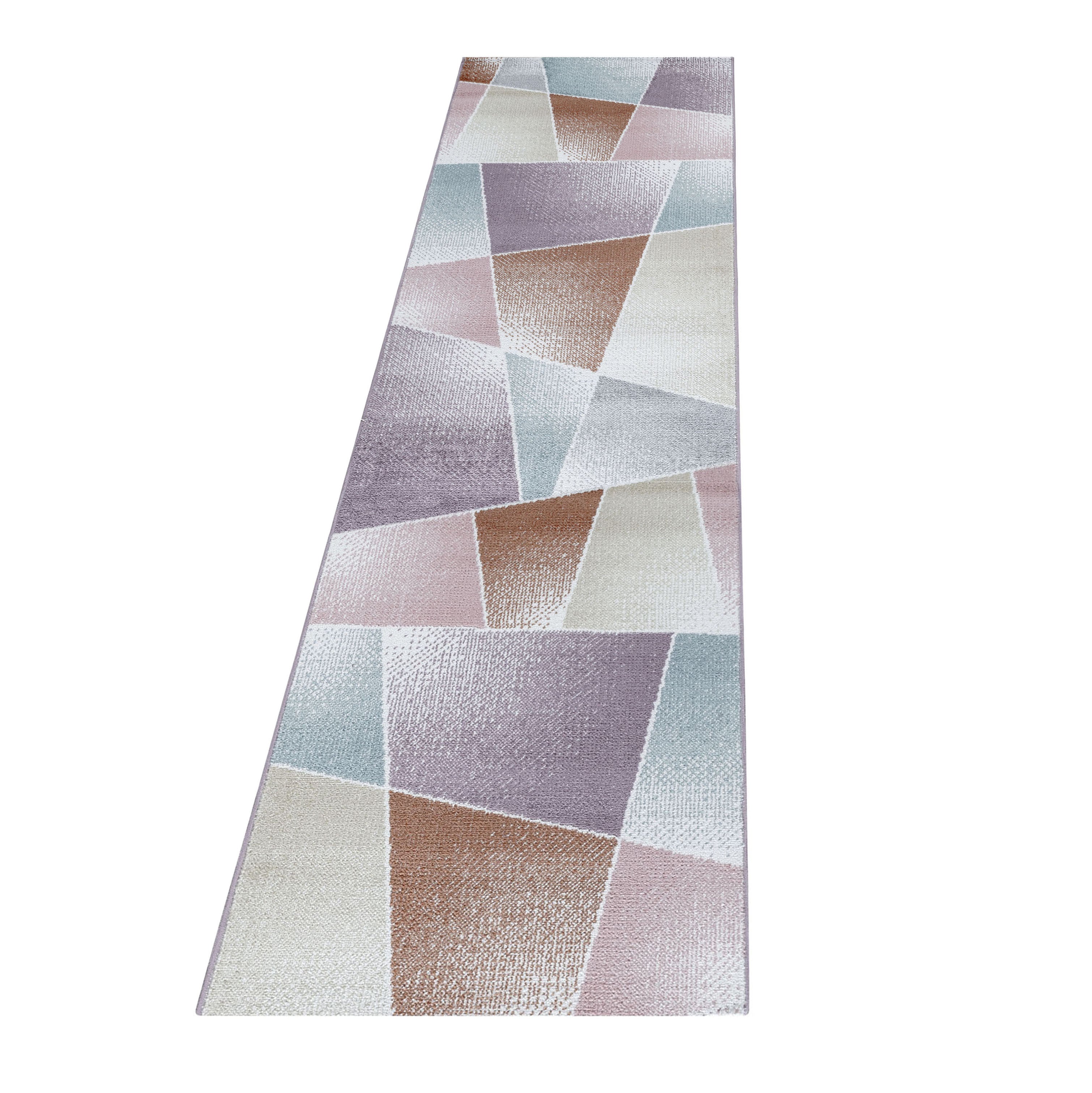 Kurzflor-Teppich für Wohnzimmer abstrakt mehrere Farben