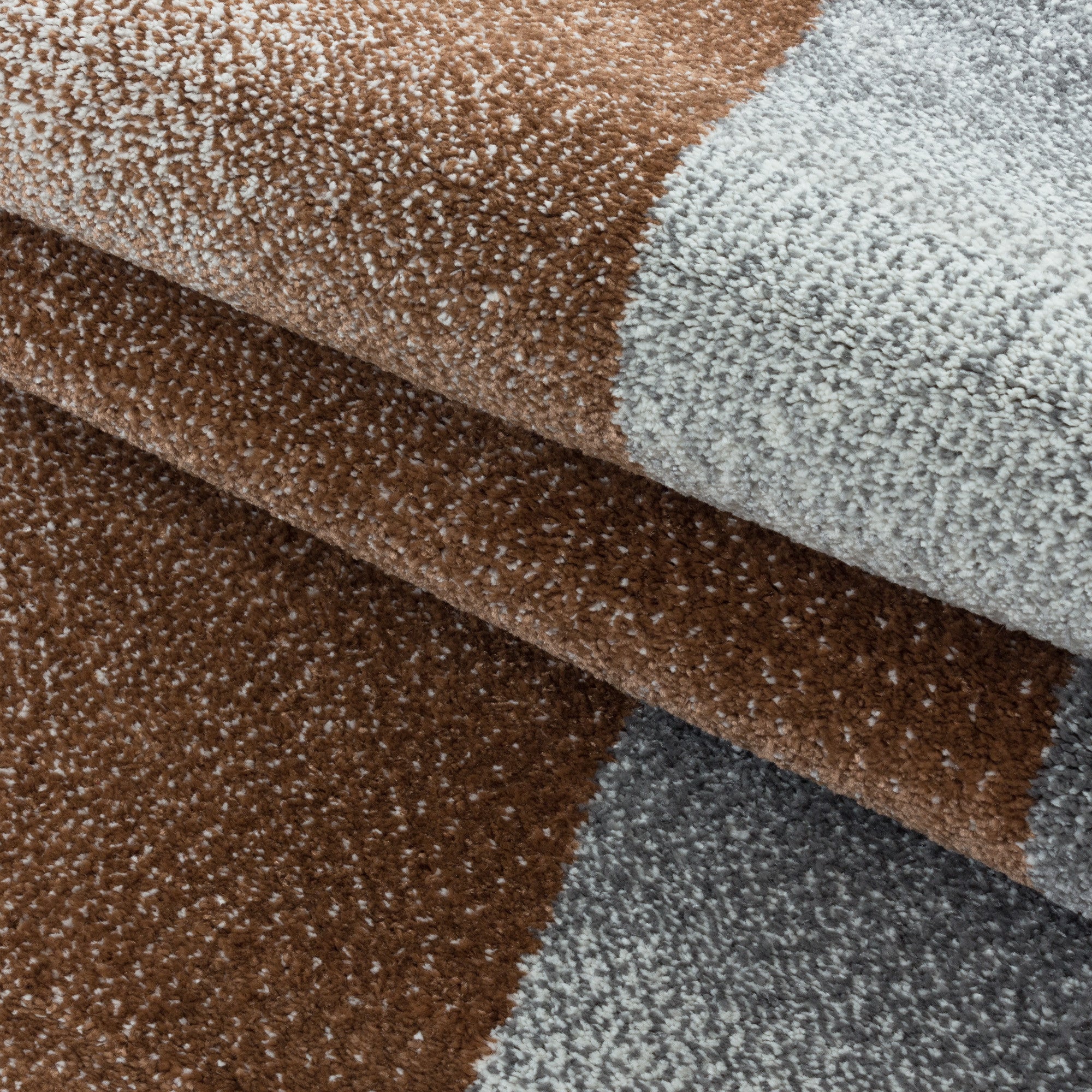 Kurzflor-Teppich für Wohnzimmer abstrakt mehrere Farben
