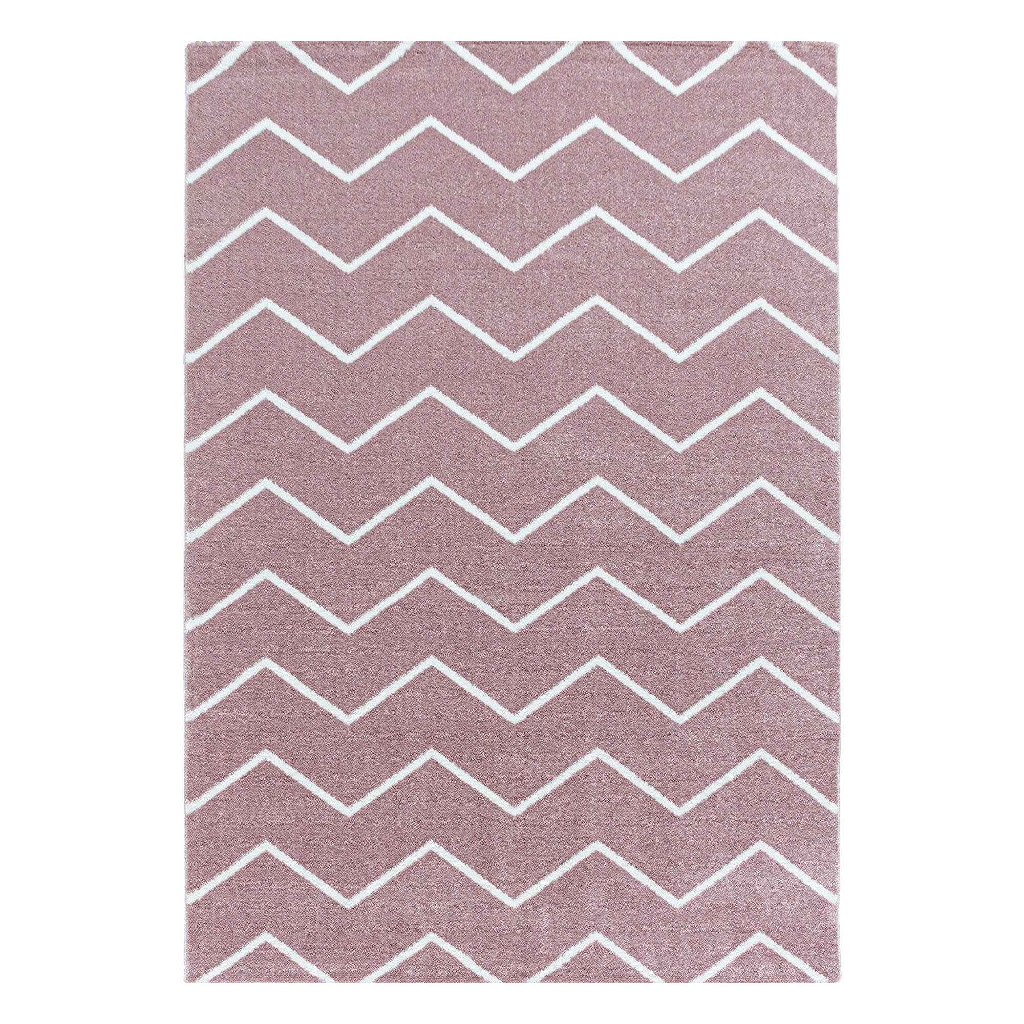 Kurzflor-Teppich im Chevron-Design verschiedene Farben