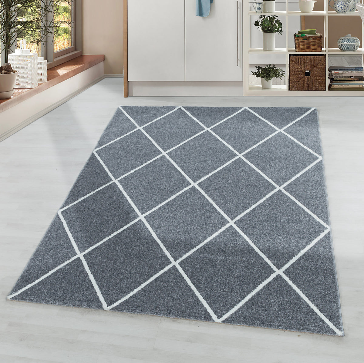 Design 4601 Silber Rechteckig