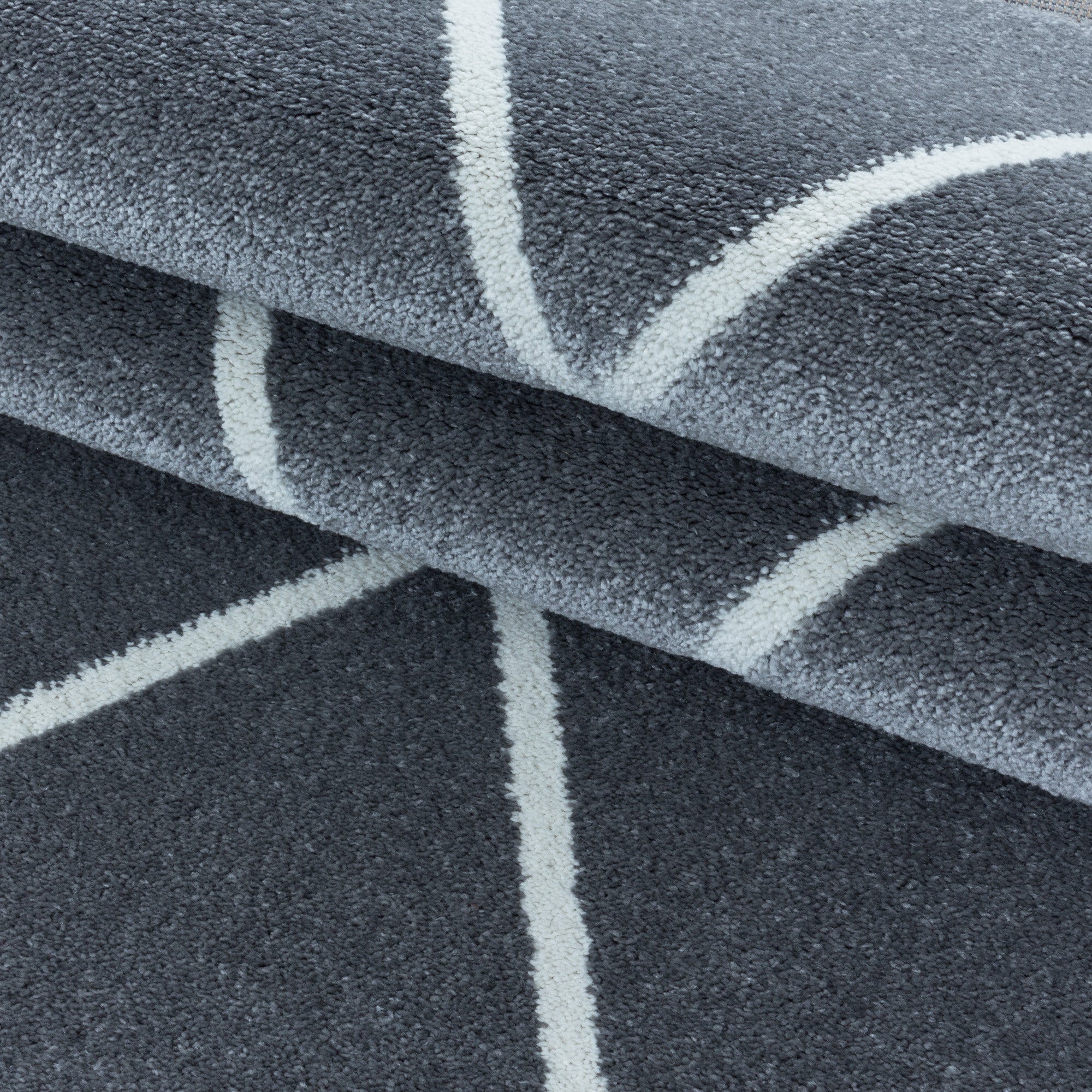 Kurzflor-Teppich Geometrisches Design Karo Muster