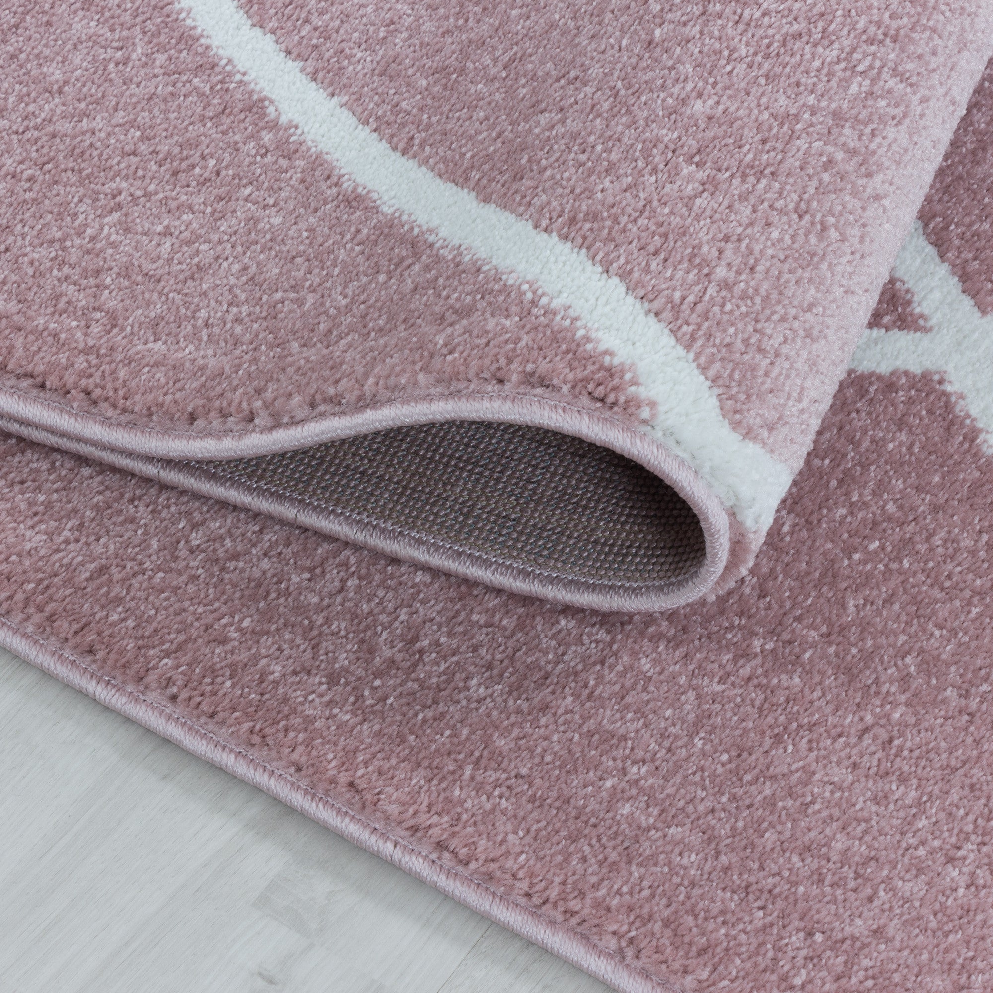 Kurzflor-Teppich Geometrisches Design Karo Muster