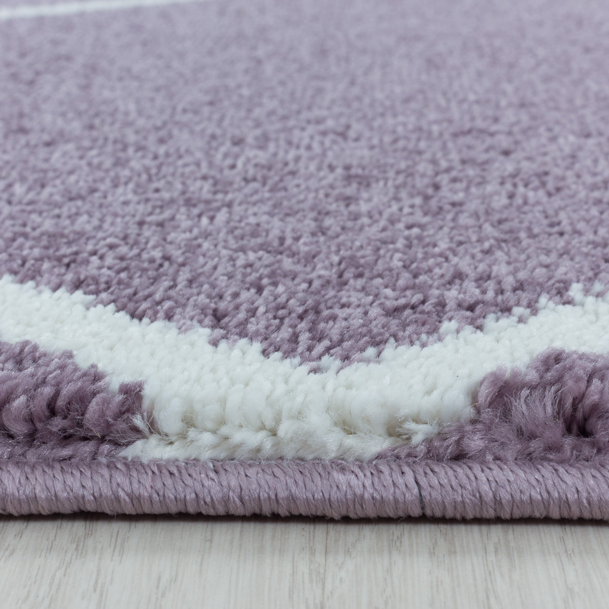 Kurzflor-Teppich Geometrisches Design Karo Muster