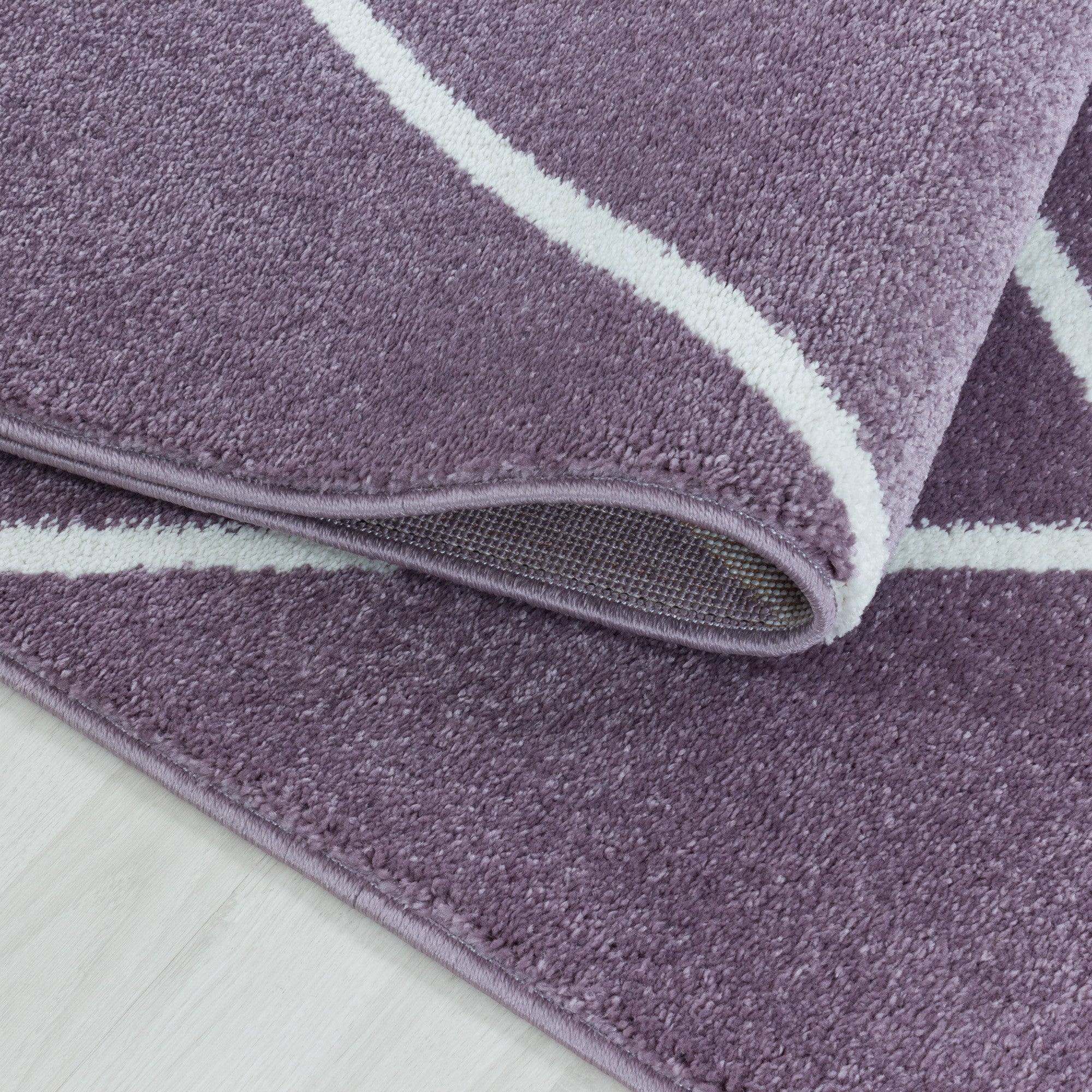 Kurzflor-Teppich Geometrisches Design Karo Muster