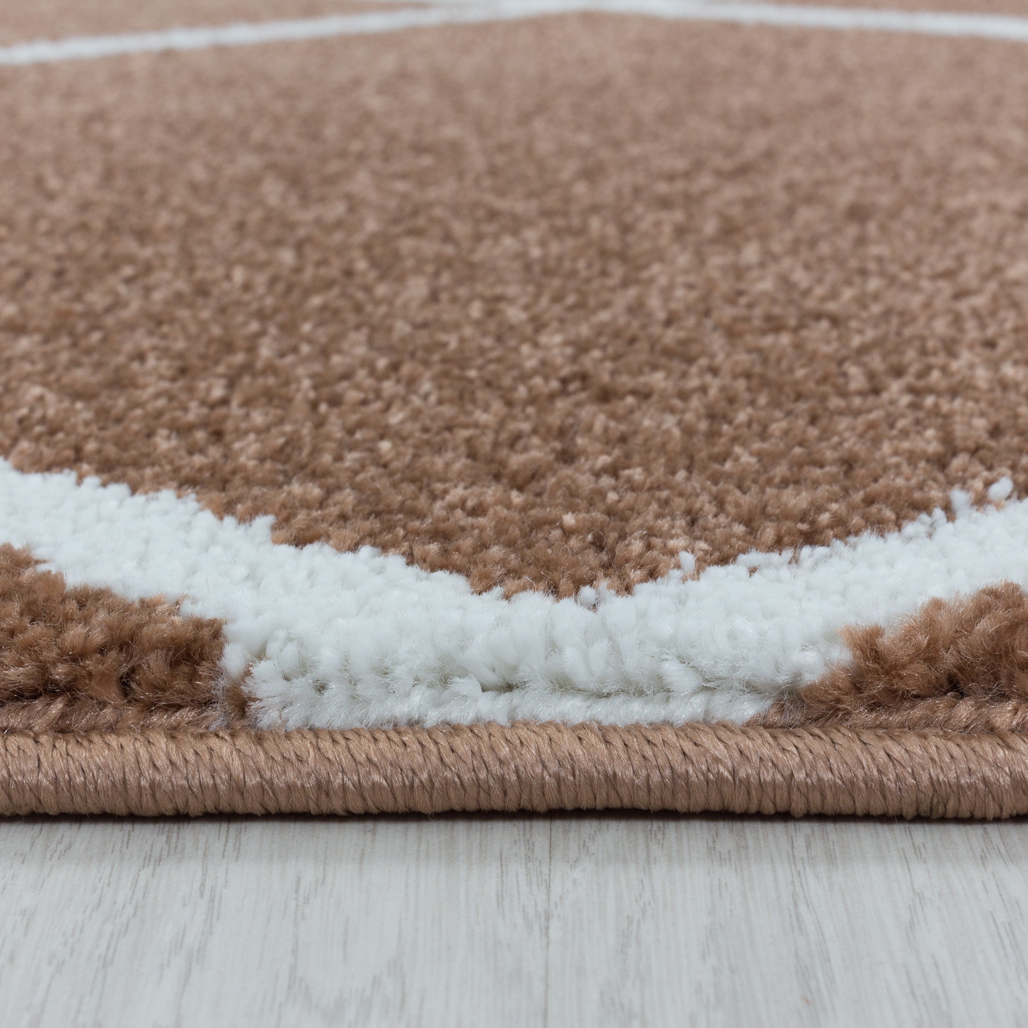 Kurzflor-Teppich Geometrisches Design Karo Muster