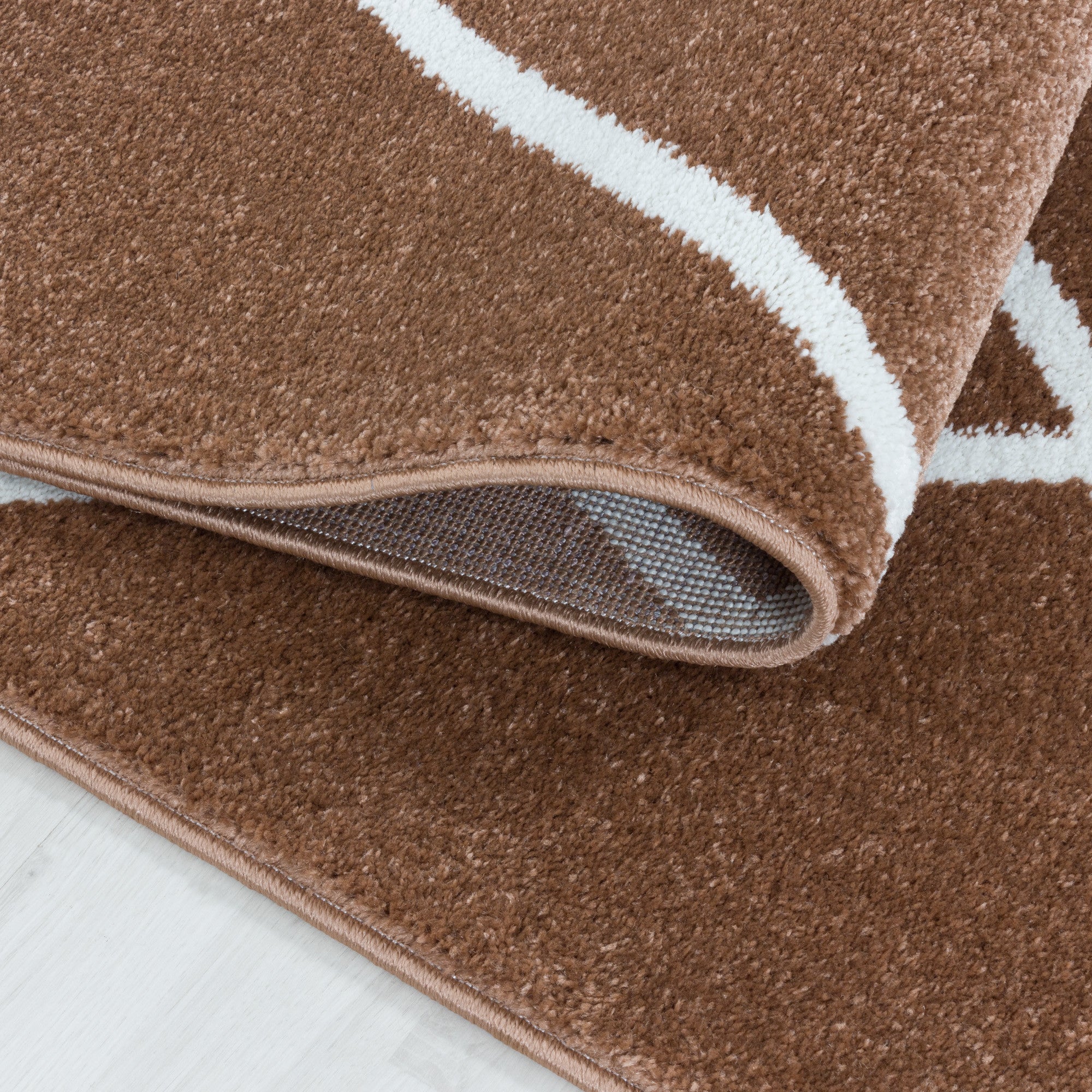 Kurzflor-Teppich Geometrisches Design Karo Muster