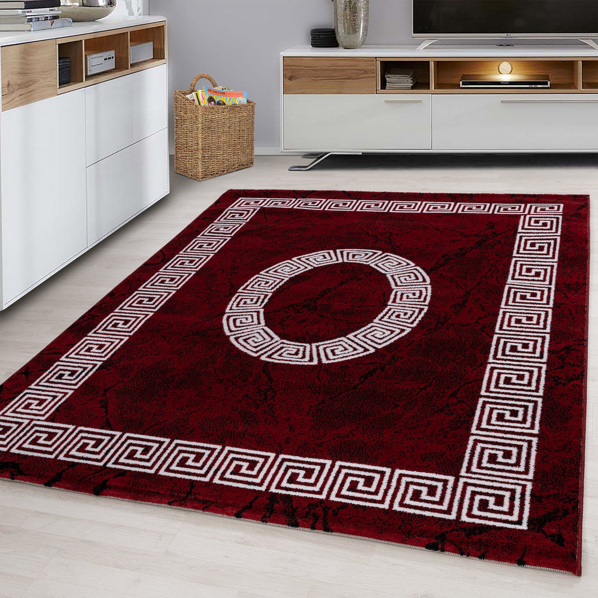 Design 8009 Rot Rechteckig