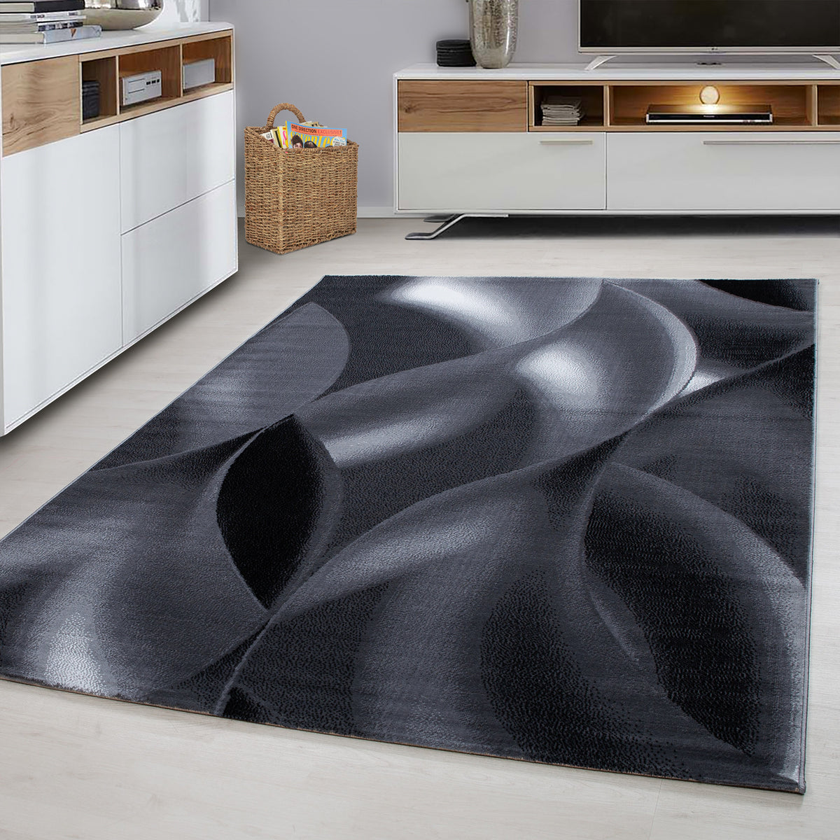 Design 8008 Schwarz Rechteckig