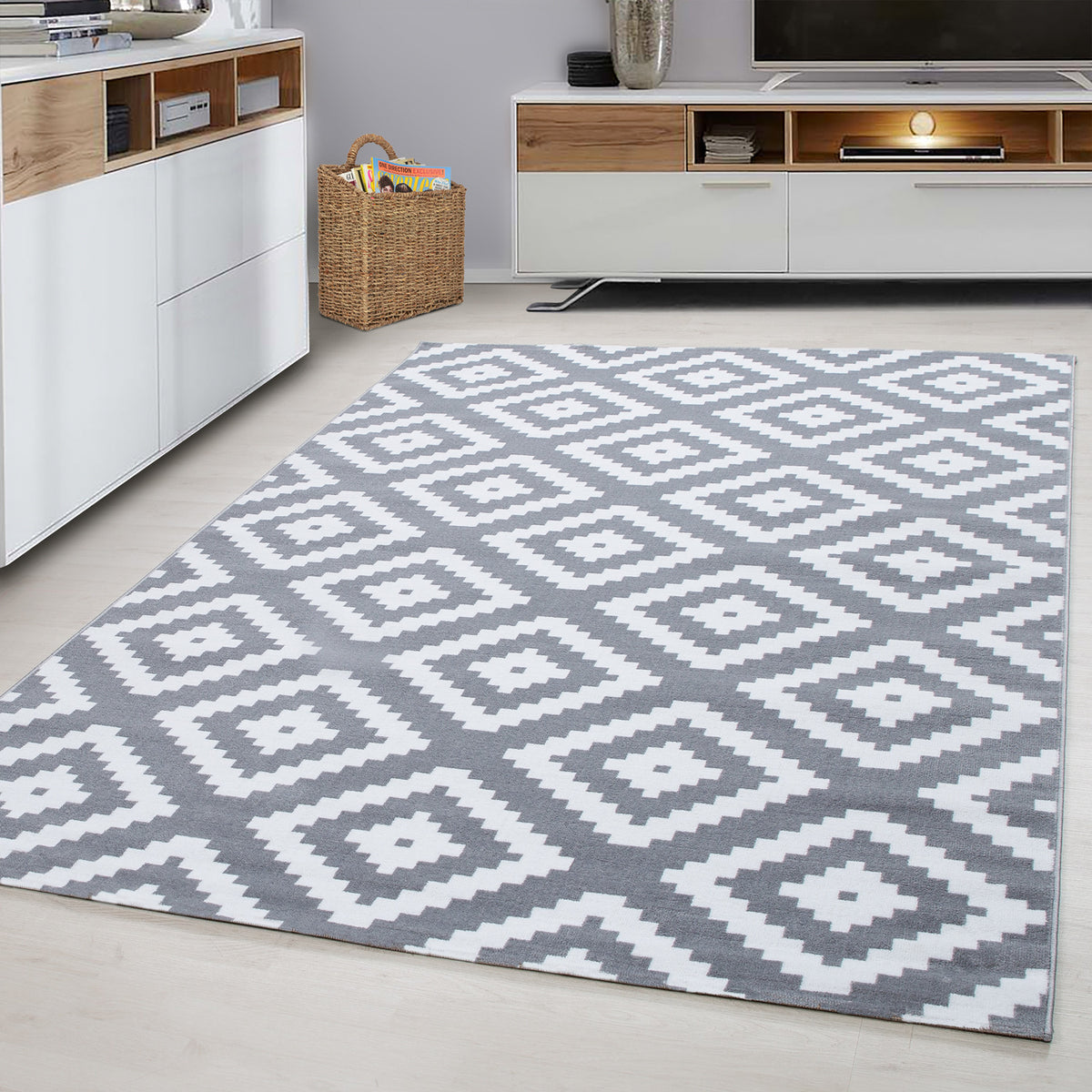 Design 8005 Grau Rechteckig