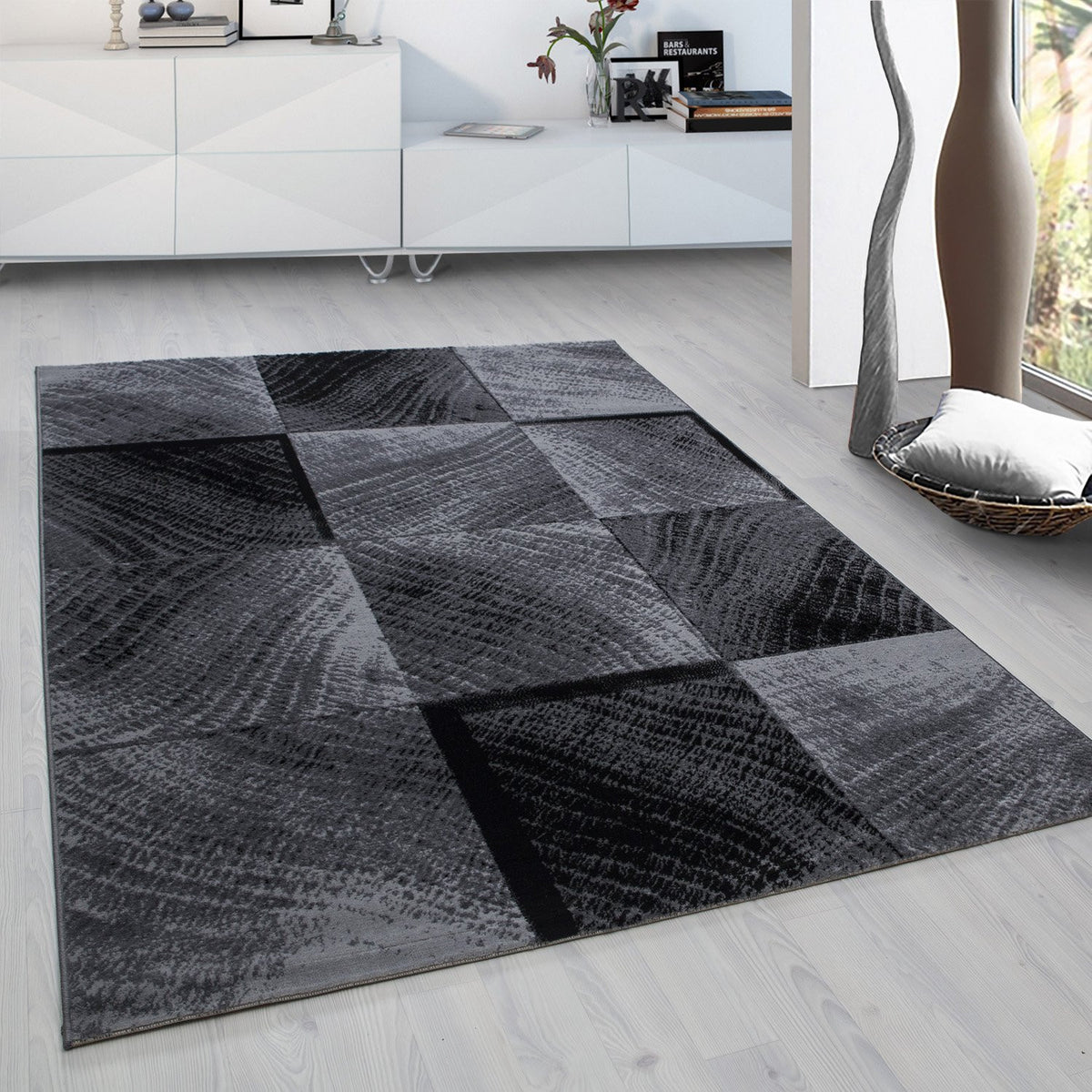 Design 8003 Schwarz Rechteckig