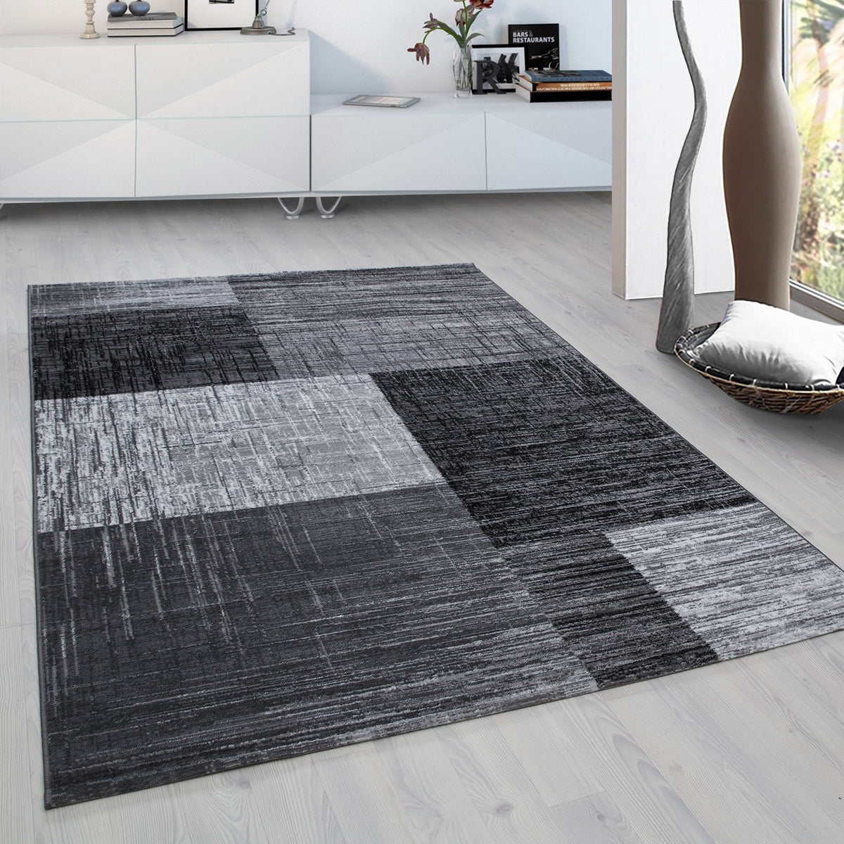 Design 8001 Schwarz Rechteckig