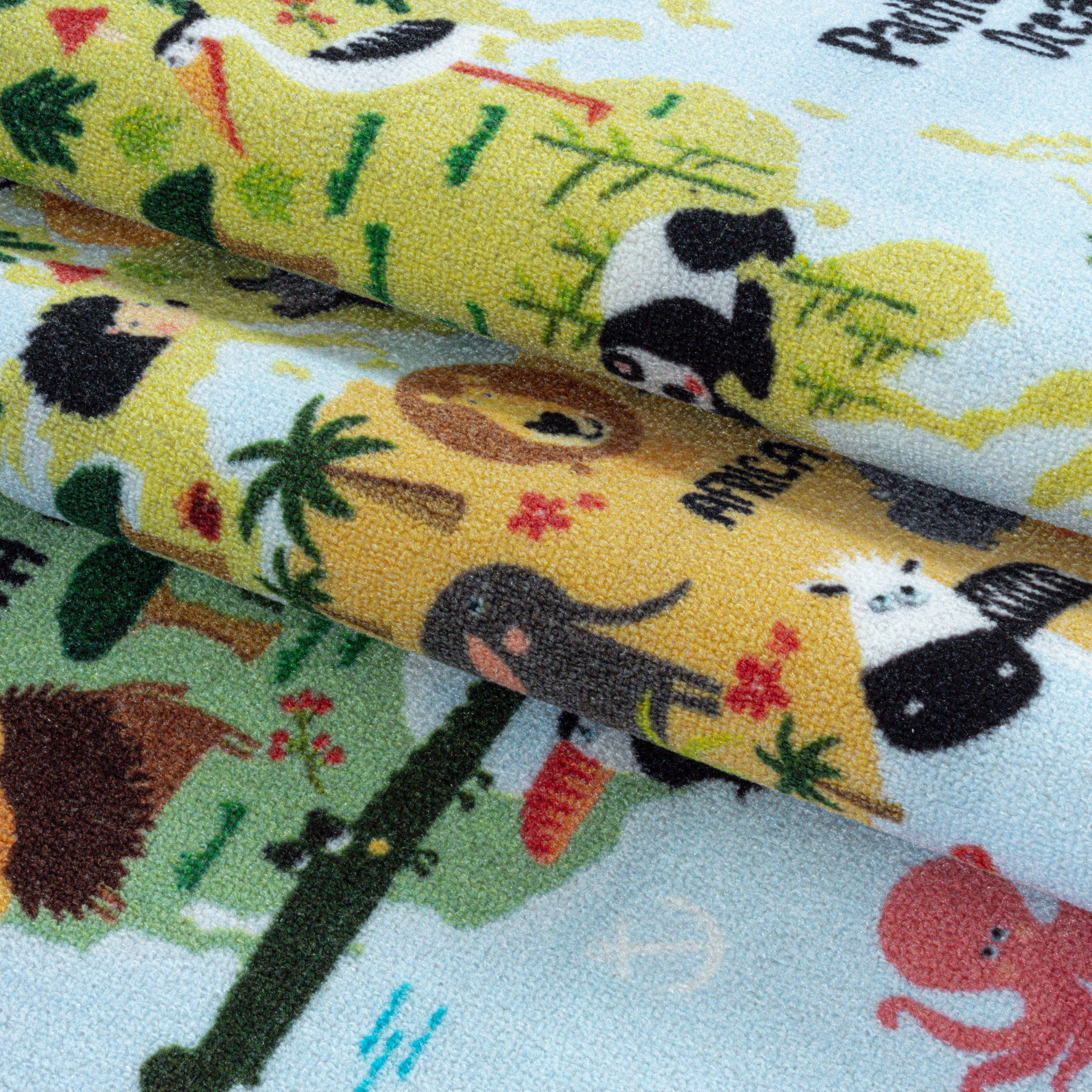 Kinder-Teppich Weltkarte bunt