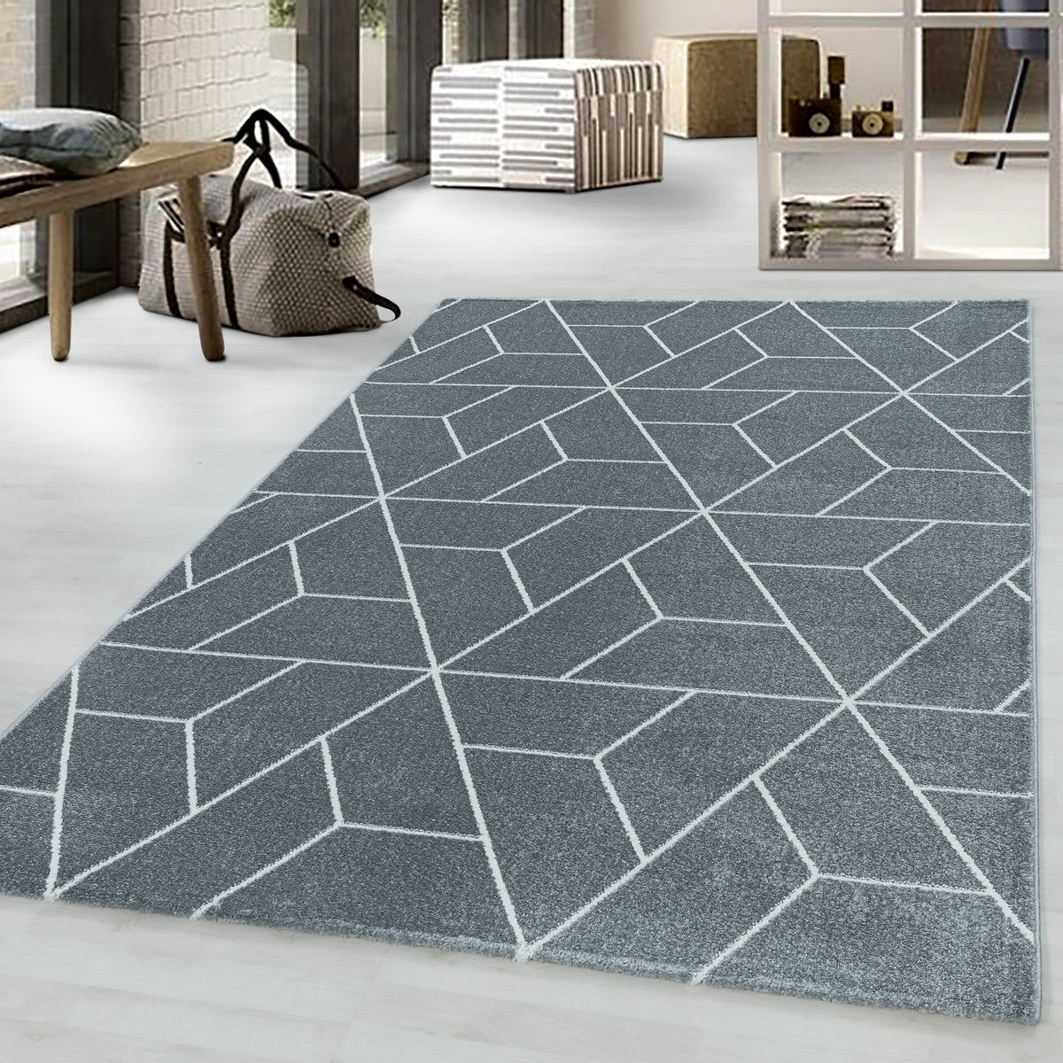 Design 3715 Grau Rechteckig
