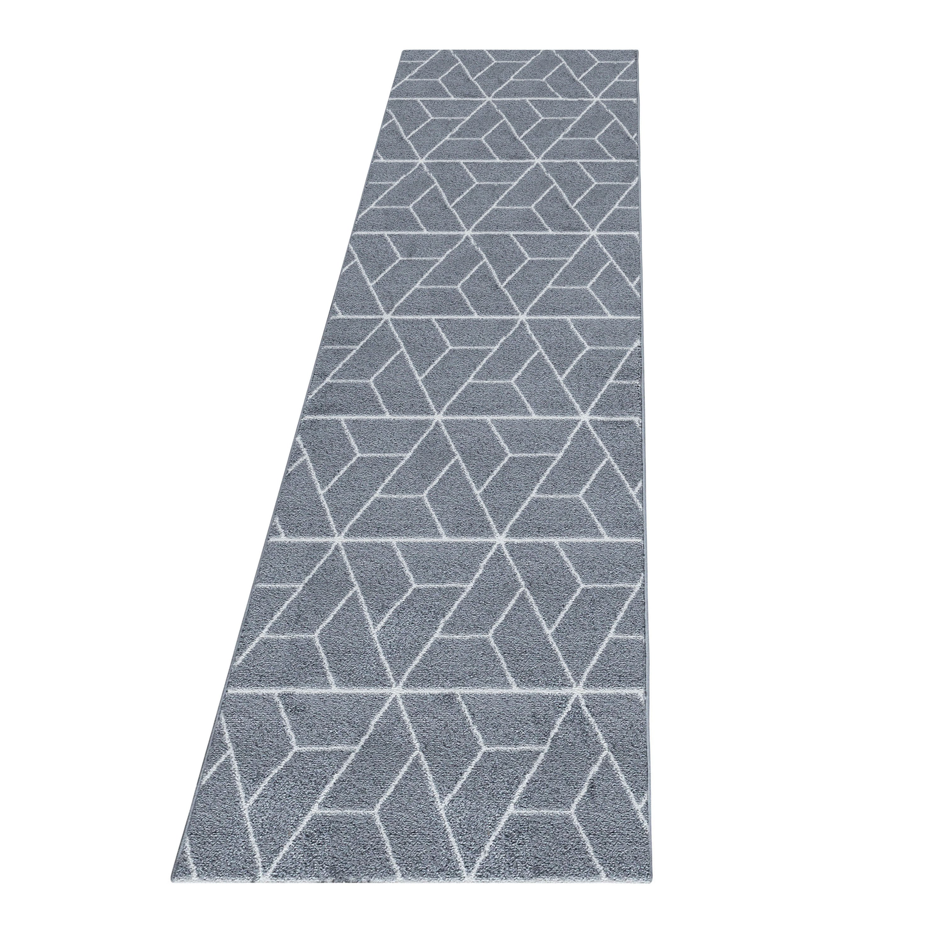 Kurzflor-Teppich im geometrisches Design modern