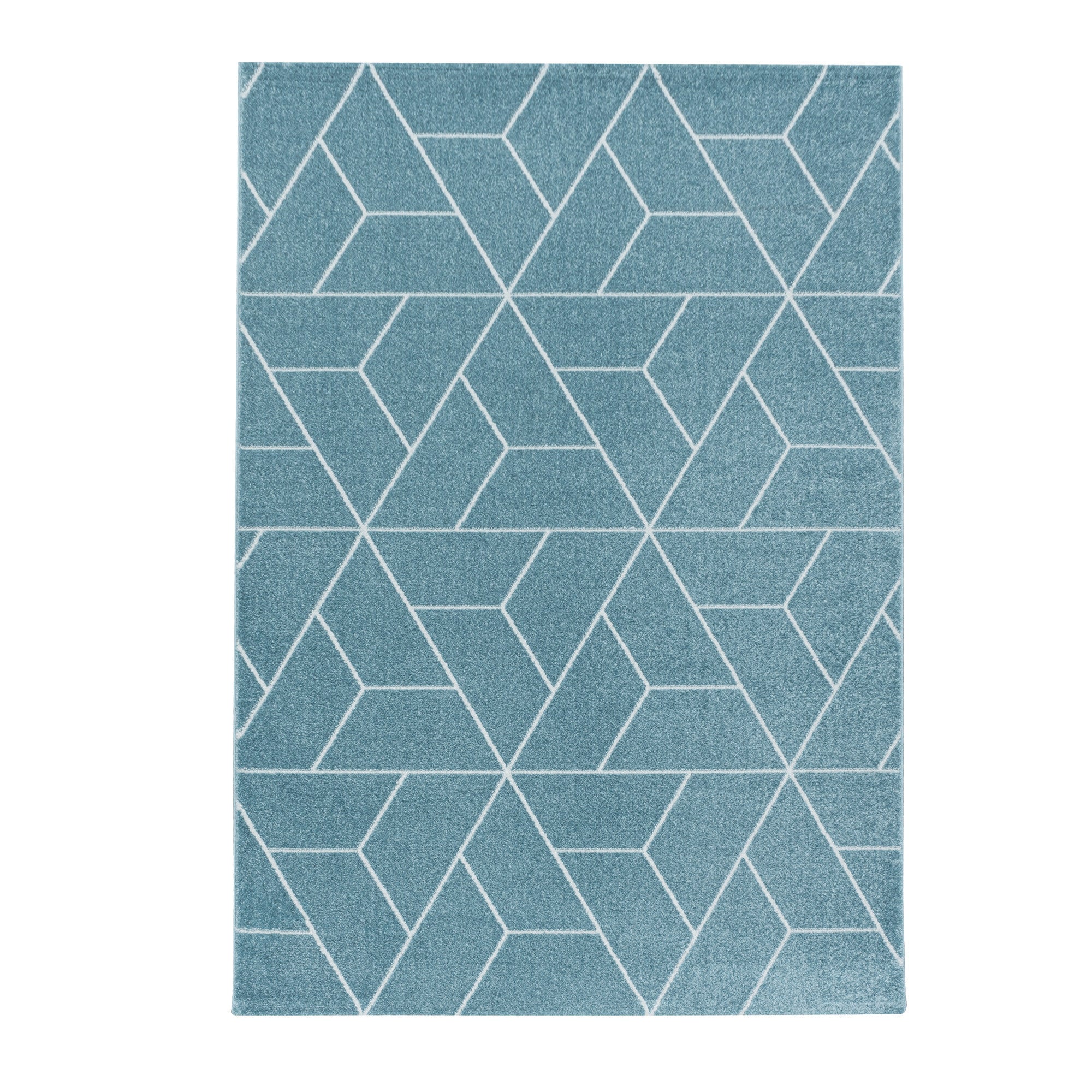 Kurzflor-Teppich im geometrisches Design modern