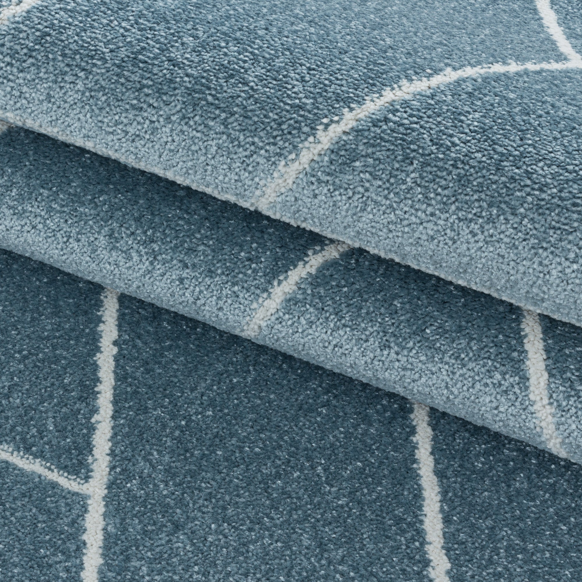 Kurzflor-Teppich im geometrisches Design modern