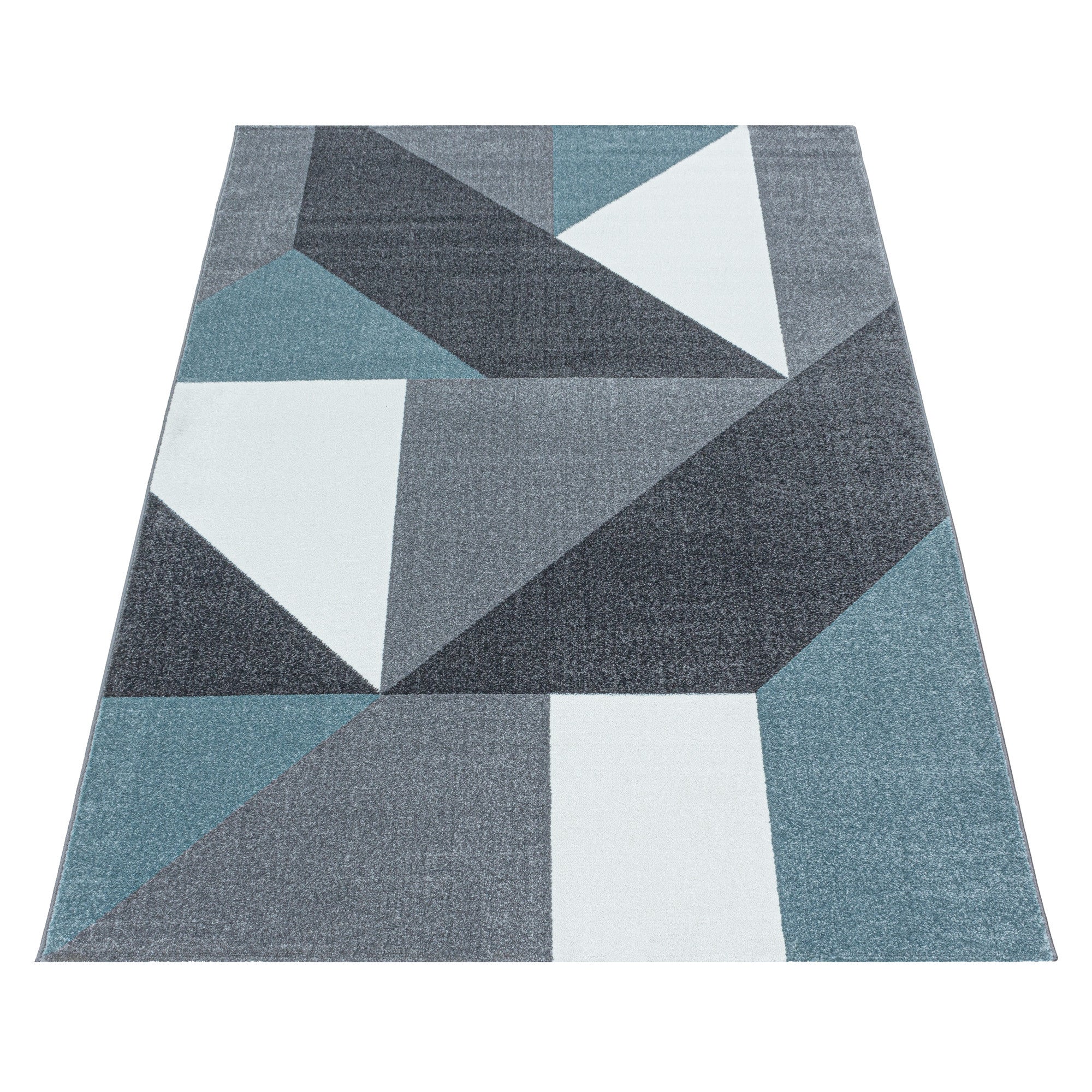 Kurzflor-Teppich fürs Wohnzimmer im moderen Stil