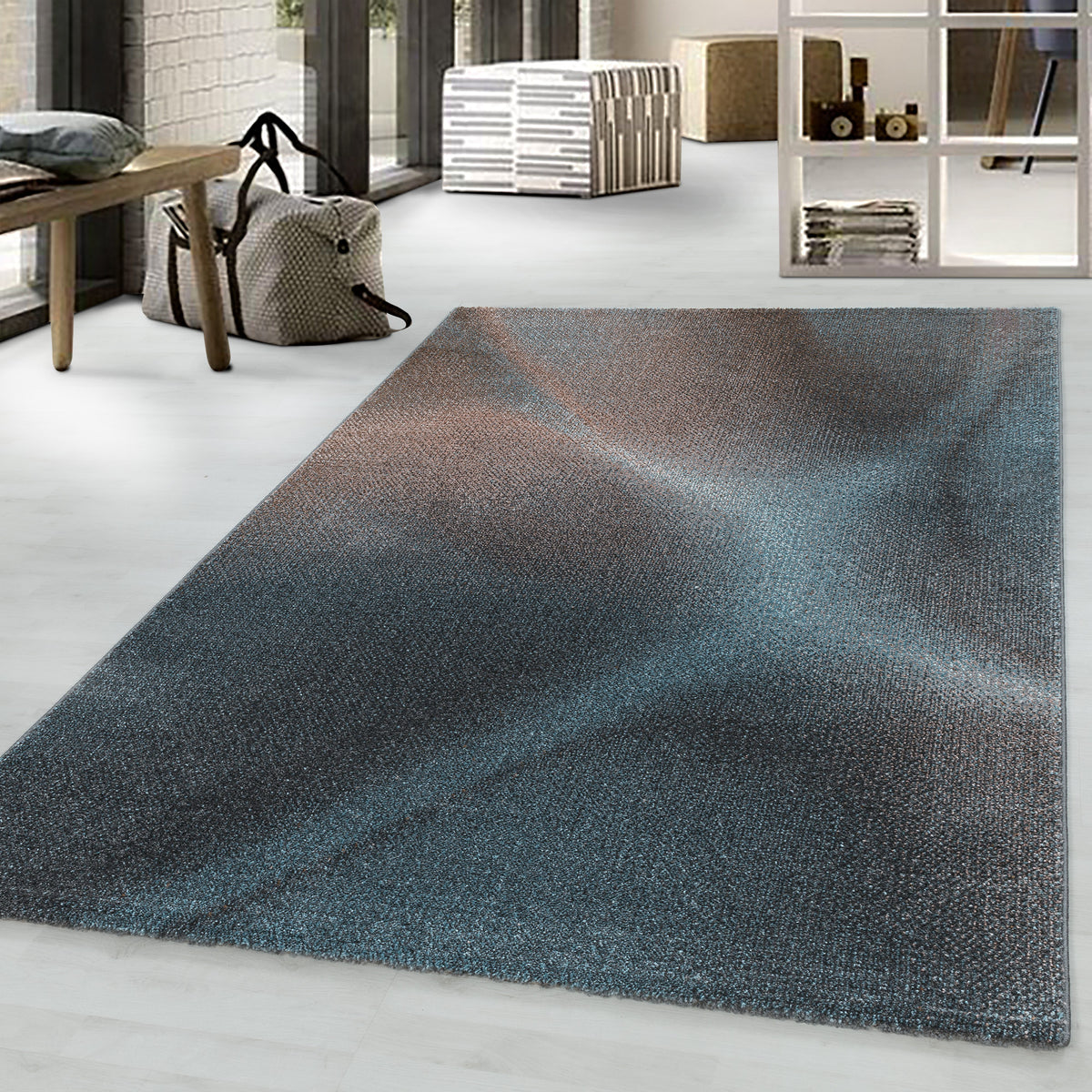 Design 3714 Blau Rechteckig