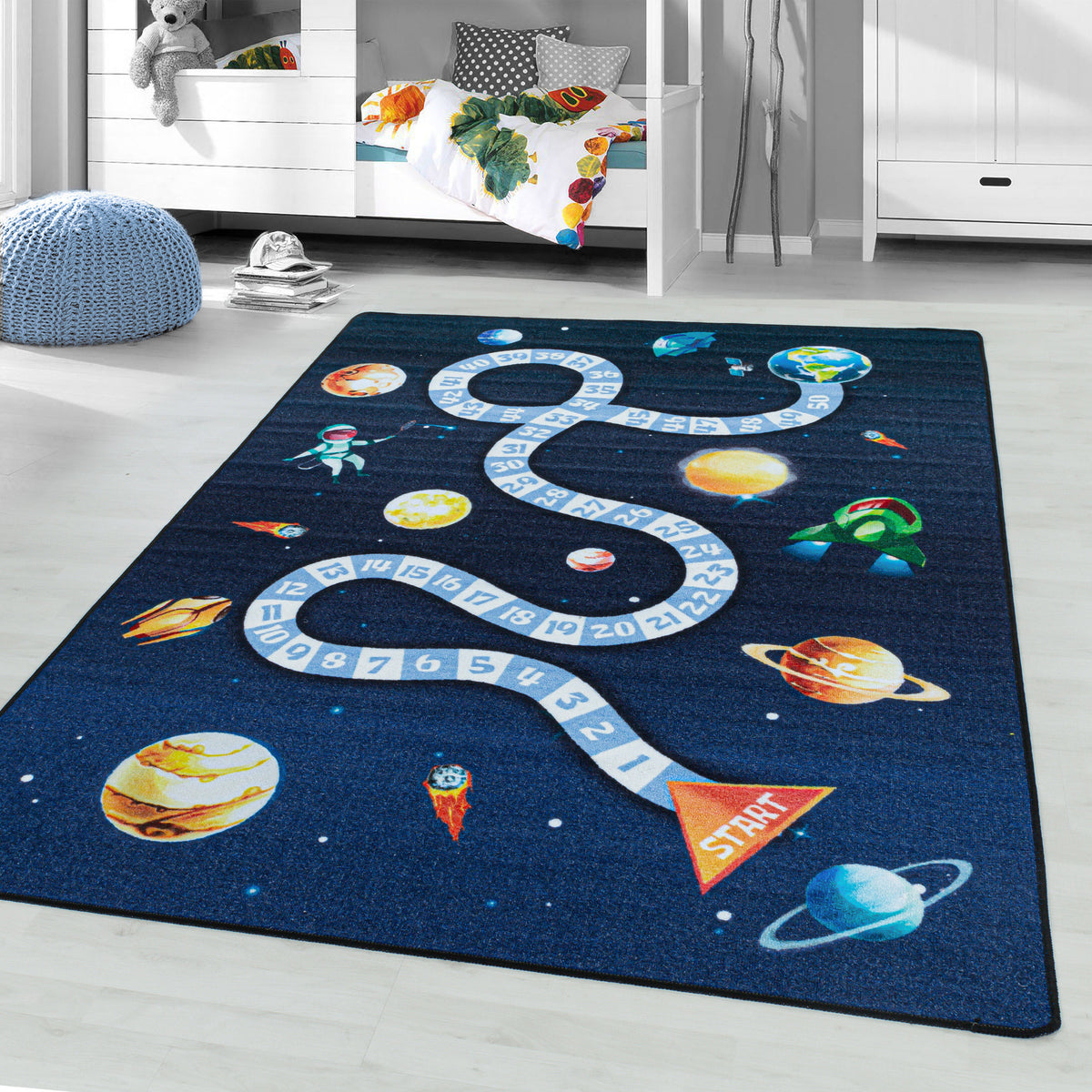 Kinder-Teppich Weltraum Design