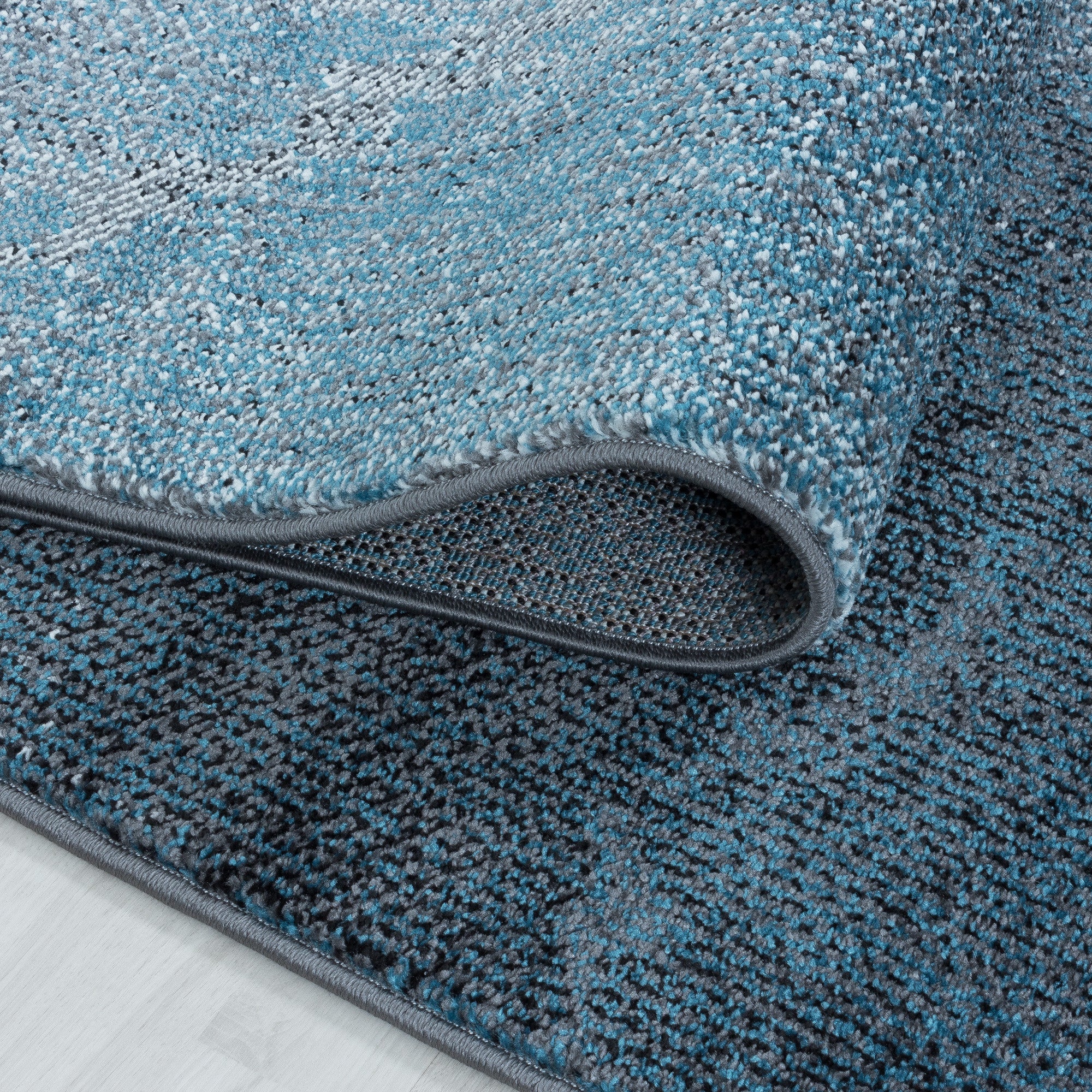 Kurzflor-Teppich im modernen abstrakten Wellen Stil