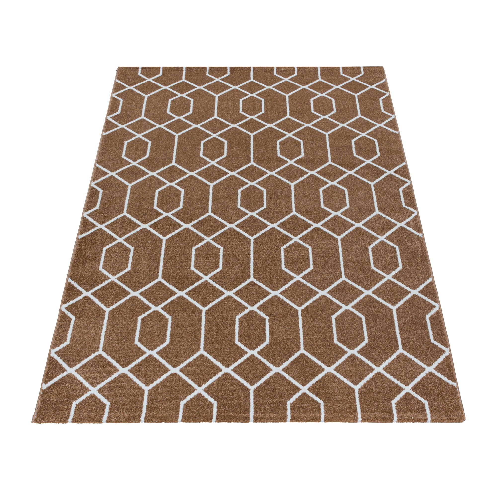 Kurzflor-Teppich lebhaftes geometrisches Design
