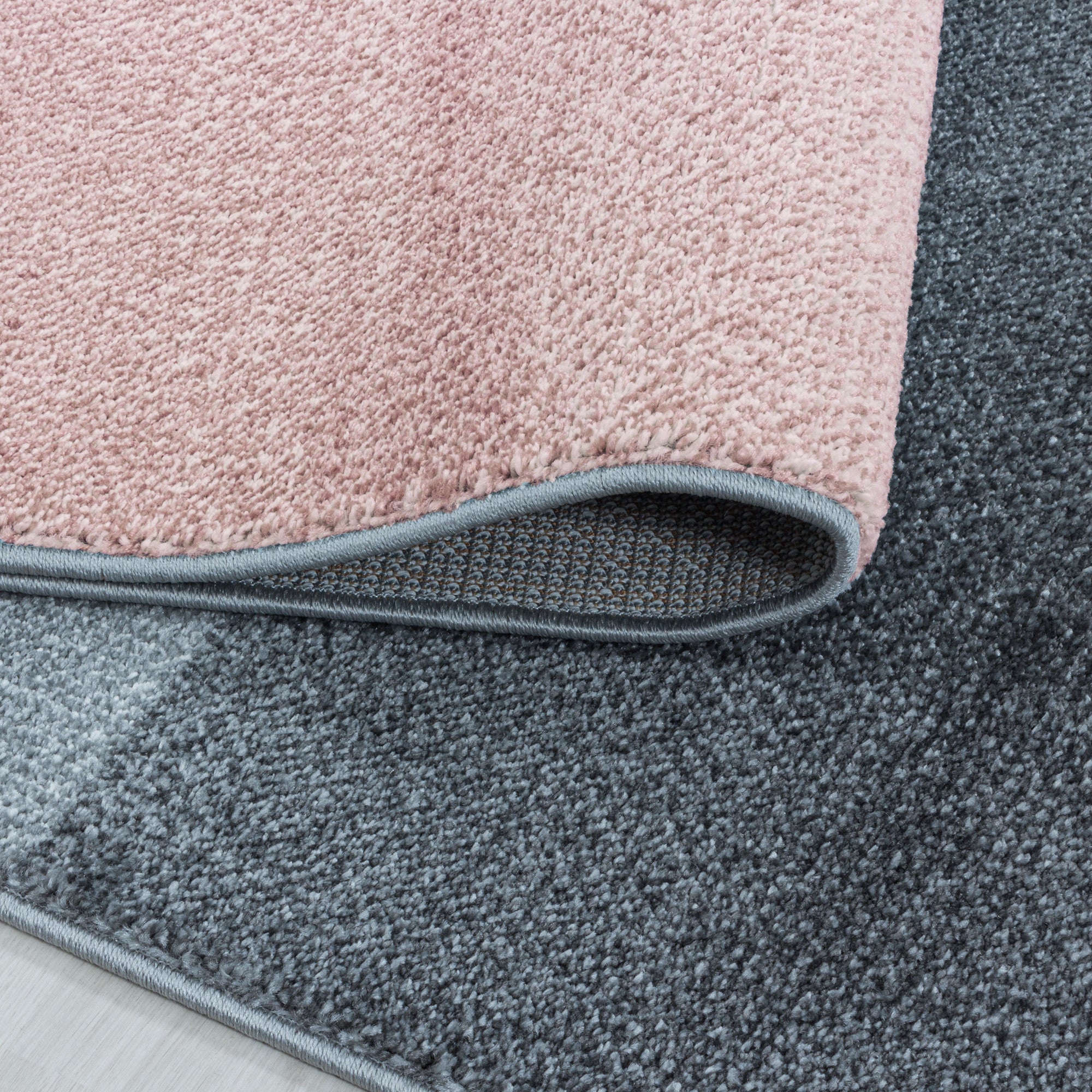 Kurzflor-Teppich modernes kariertes Design diverse Farben
