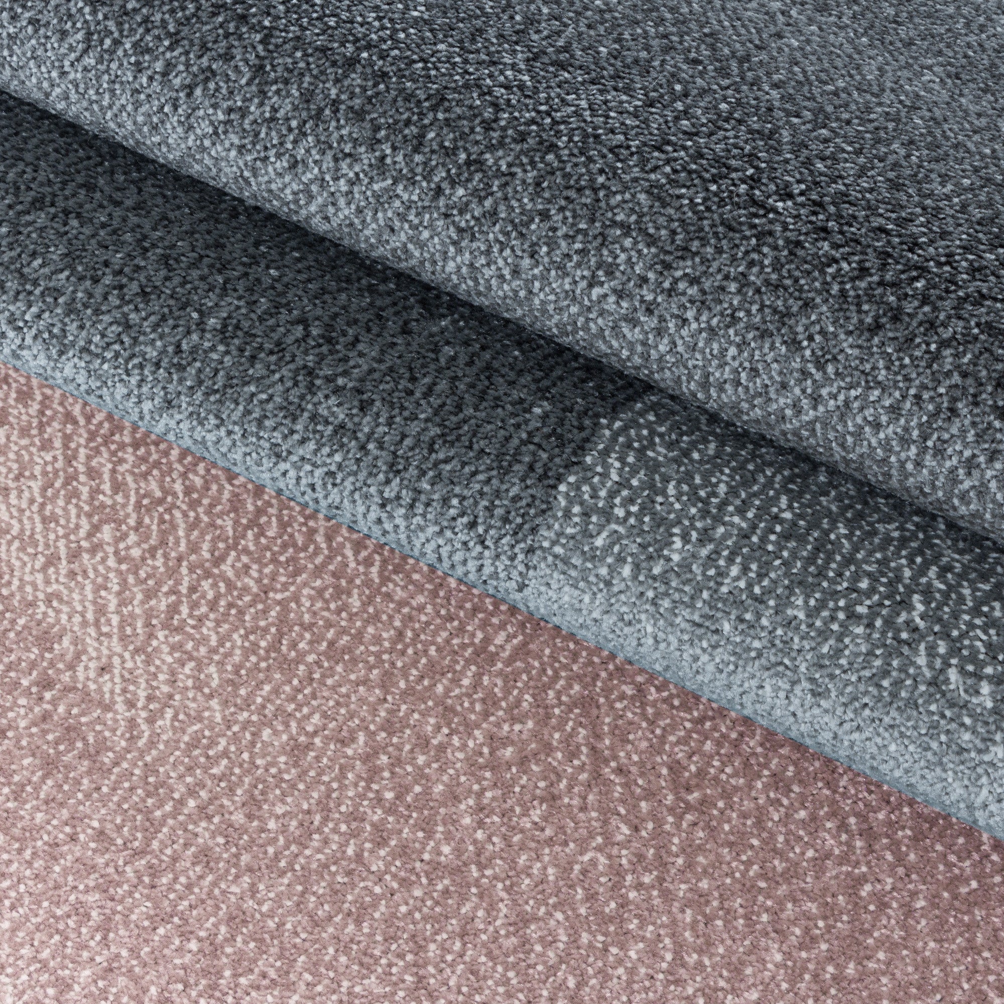Kurzflor-Teppich modernes kariertes Design diverse Farben