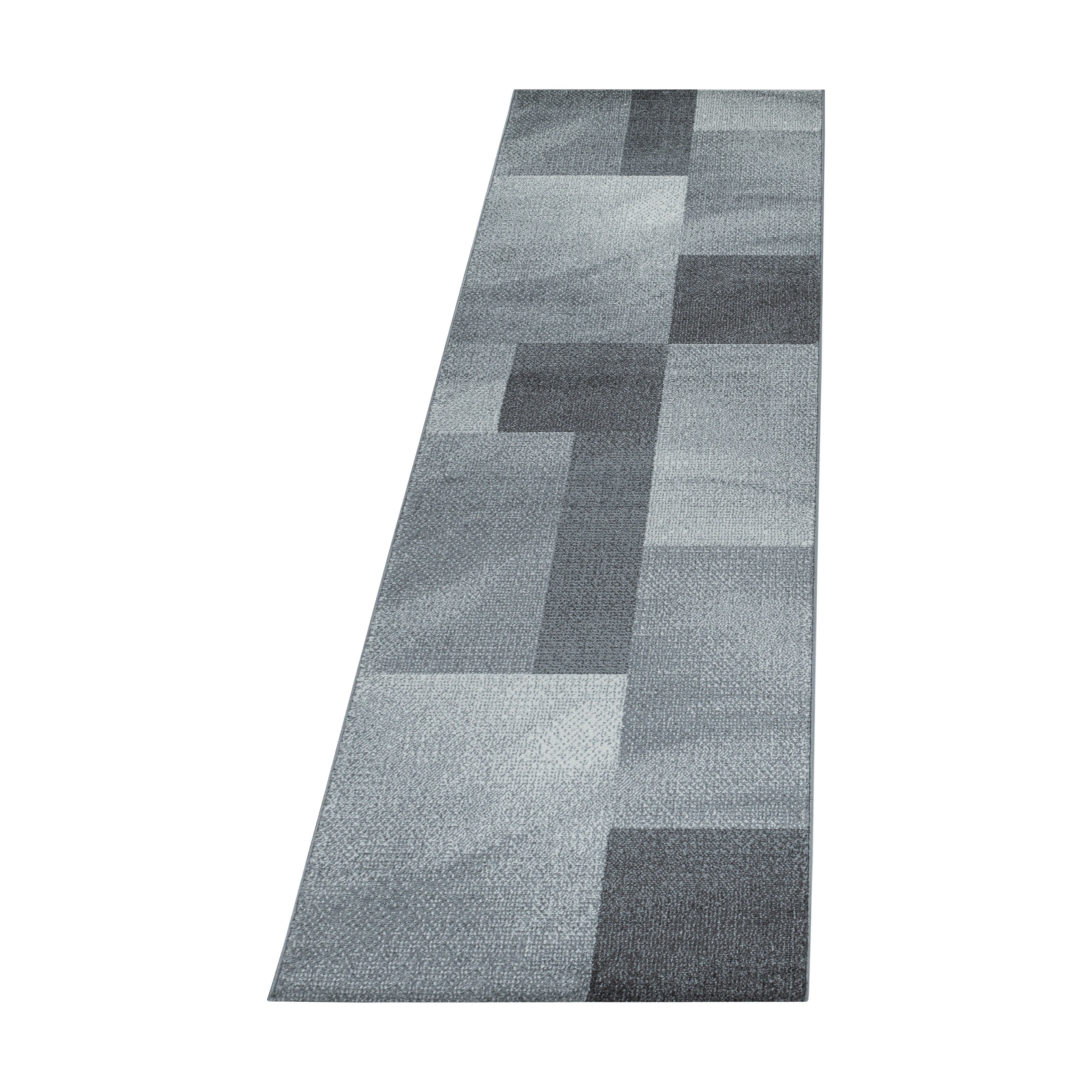 Kurzflor-Teppich modernes kariertes Design diverse Farben